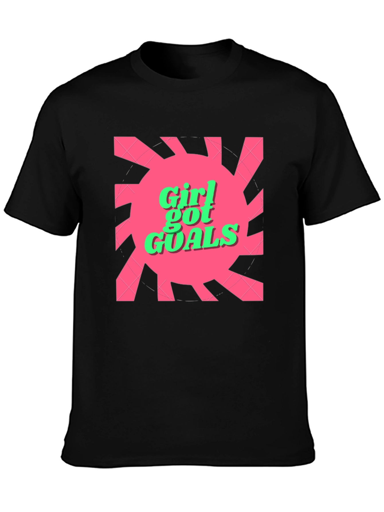 Girl Got Goals Graphic Tee - Trendy and Fun