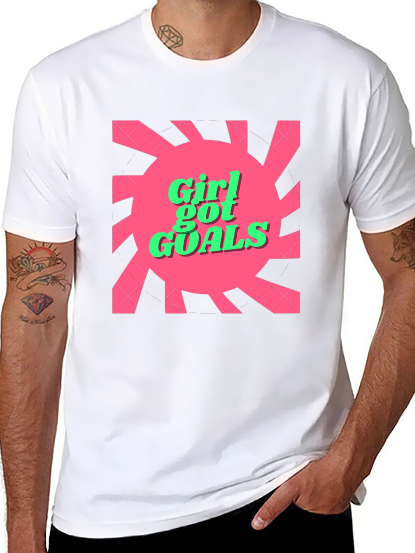 Girl Got Goals Graphic Tee - Trendy and Fun