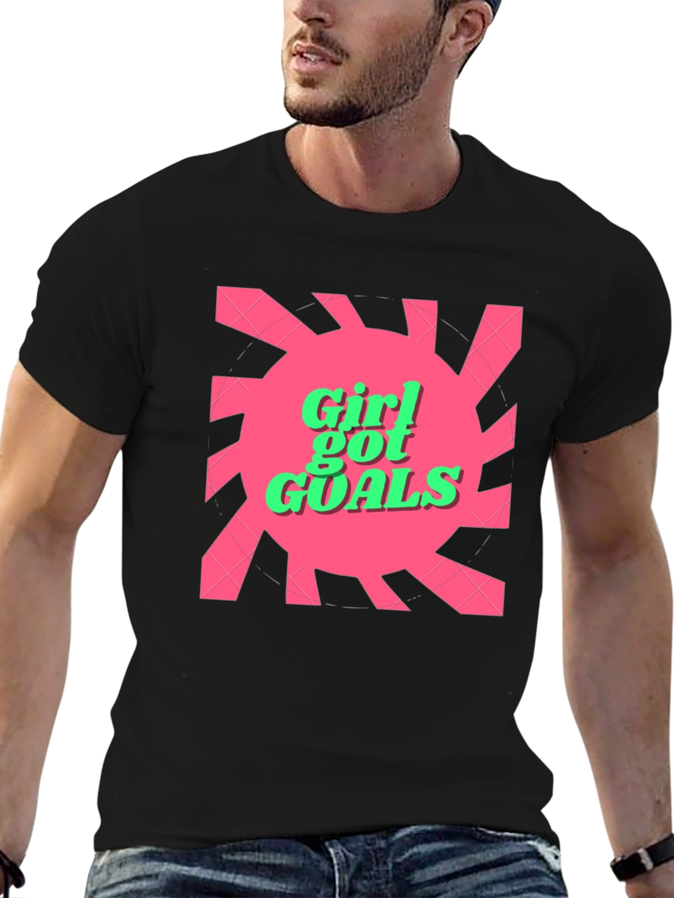 Girl Got Goals Graphic Tee - Trendy and Fun