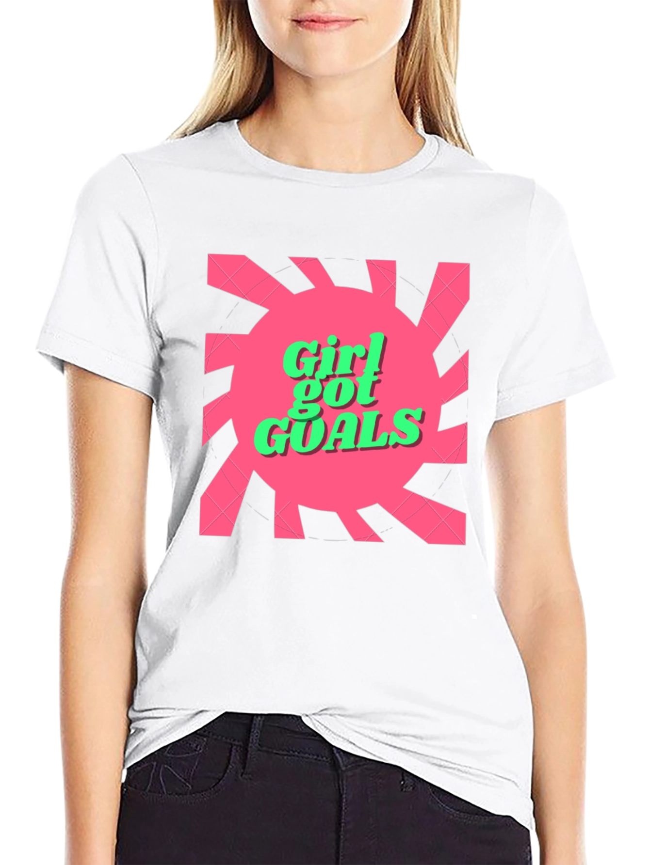 Girl Got Goals Graphic Tee - Trendy and Fun