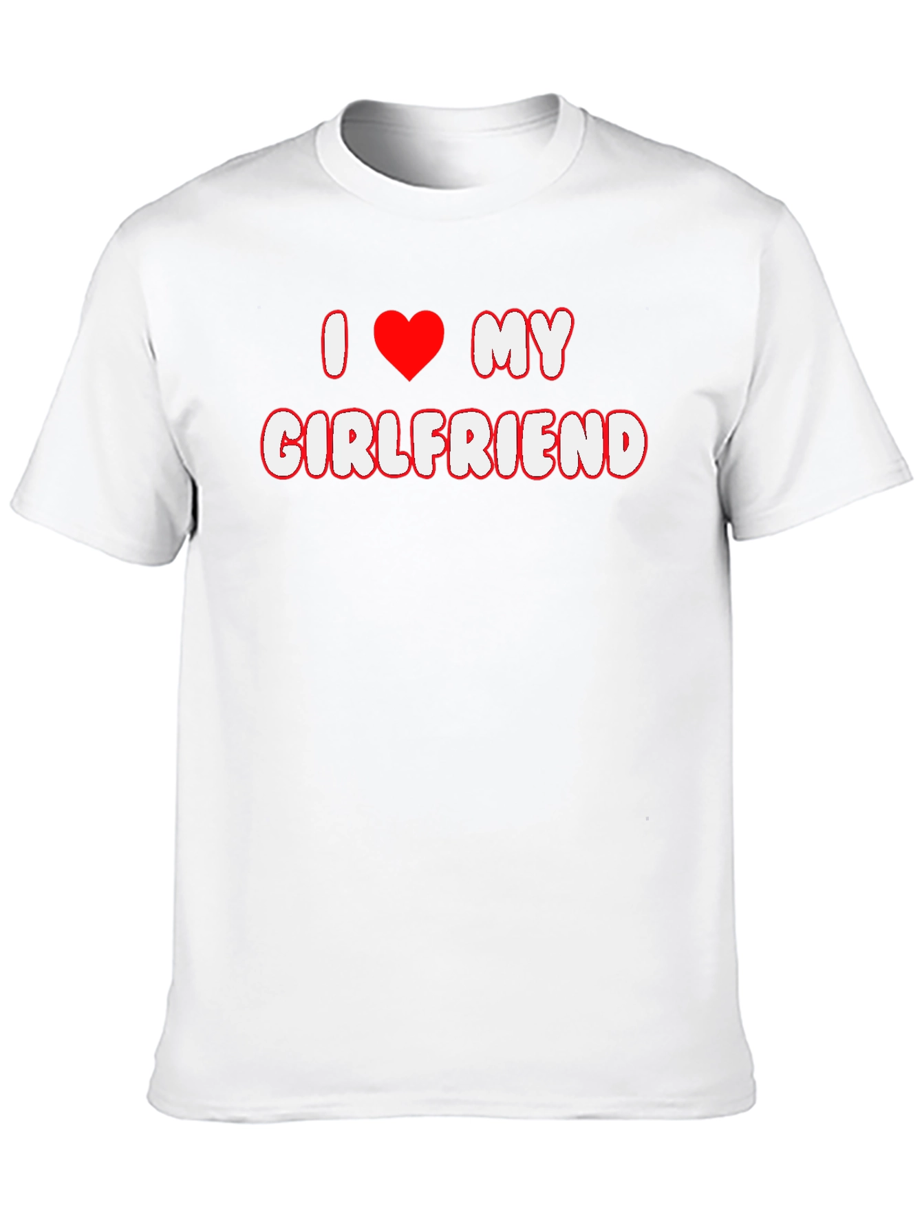 I Heart My Girlfriend T-Shirt - Mens Black Tee