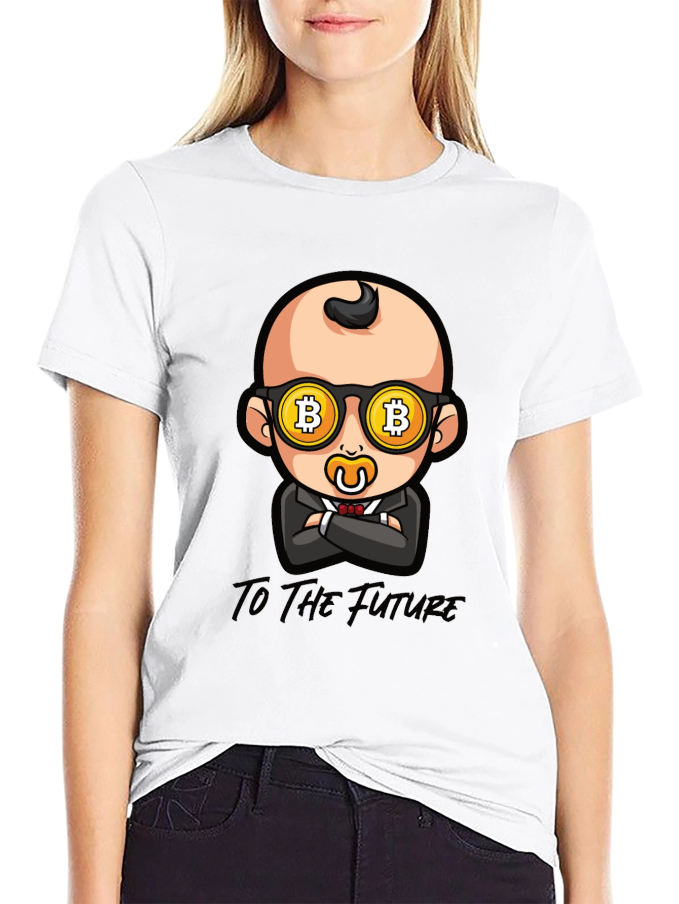 Bitcoin Baby T-Shirt - To The Future Crypto Tee