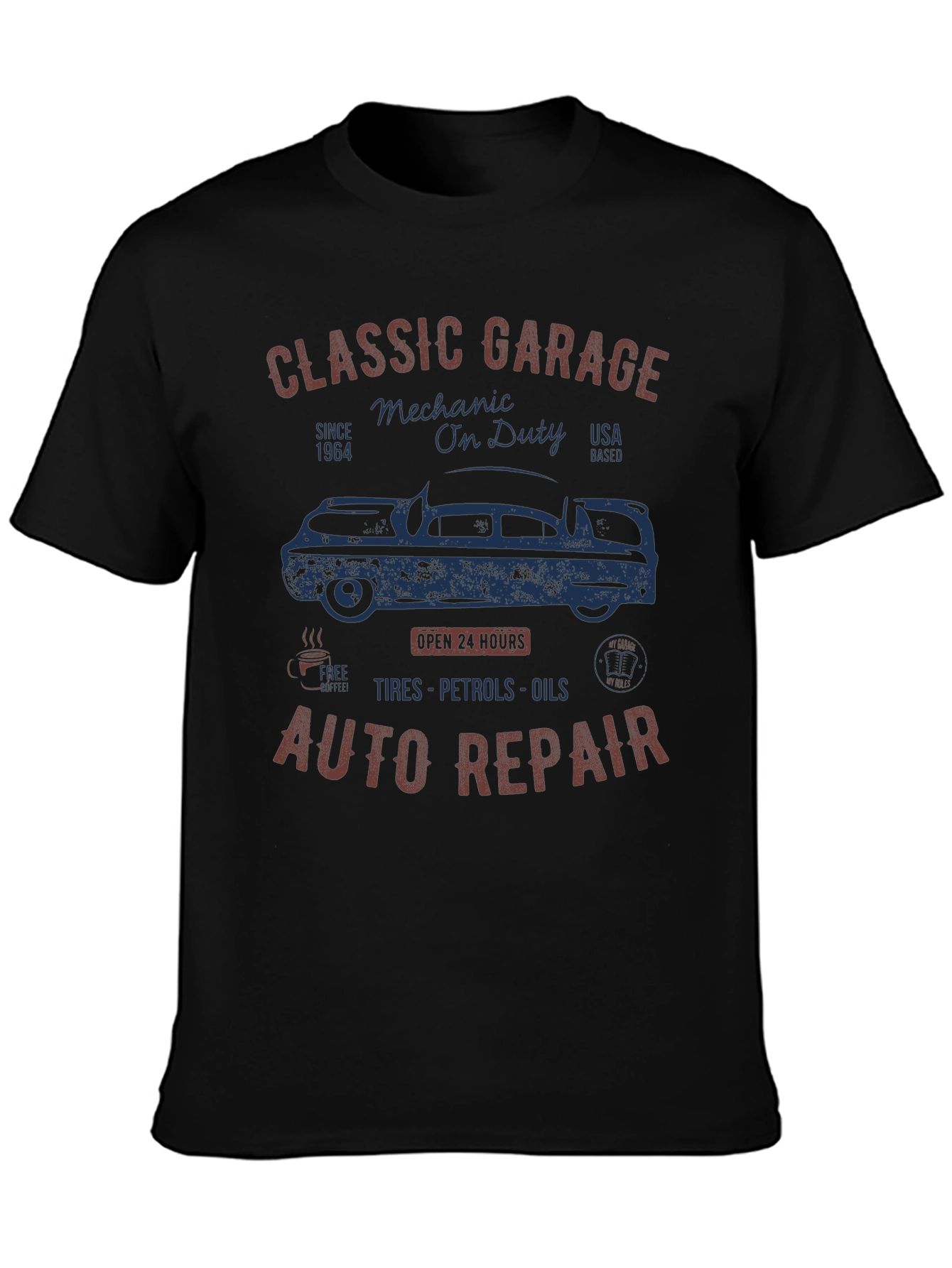 Classic Garage Mechanic On Duty T-Shirt