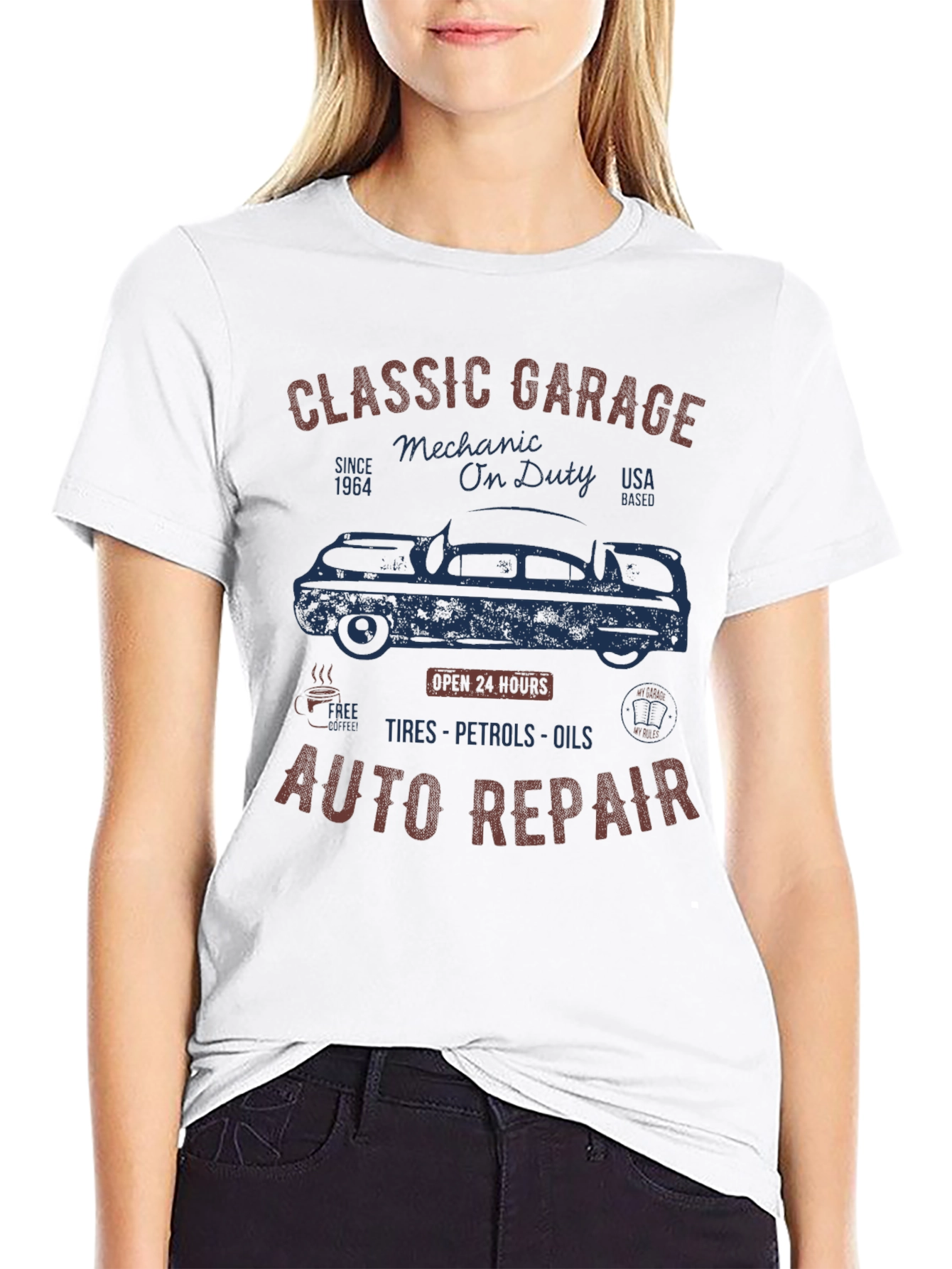 Classic Garage Mechanic On Duty T-Shirt
