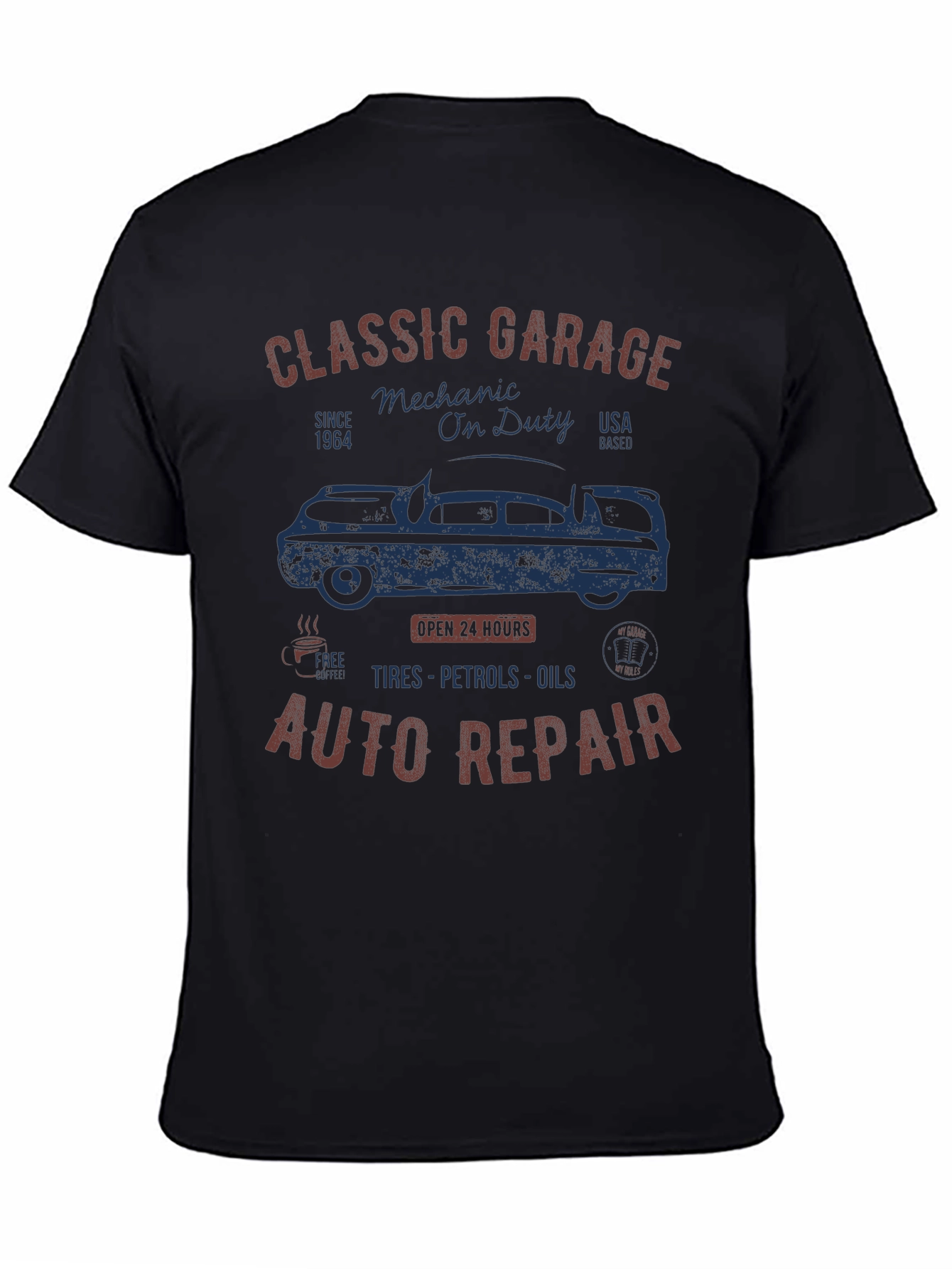 Classic Garage Mechanic On Duty T-Shirt