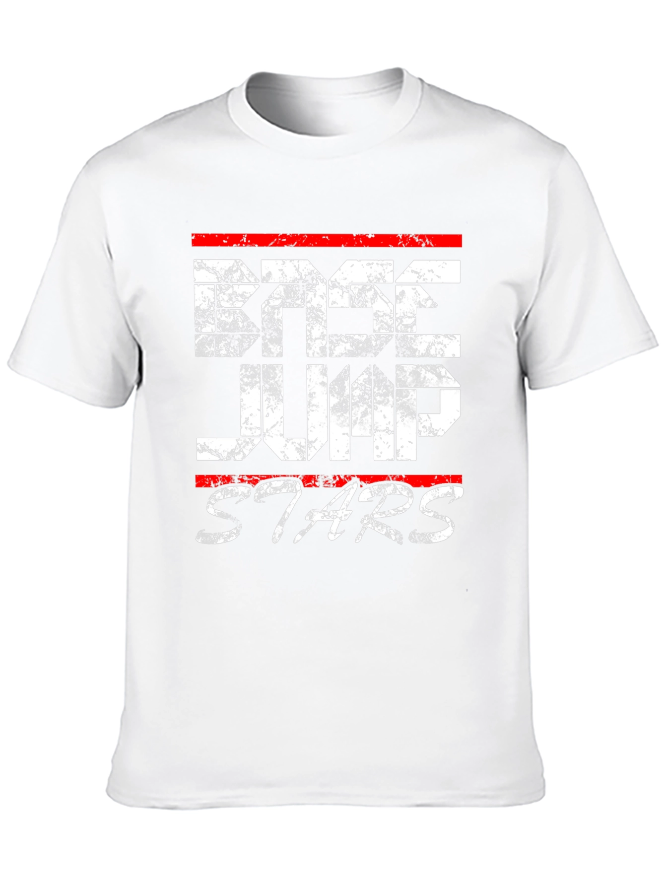 Doge Jump Stars Black Graphic T-Shirt