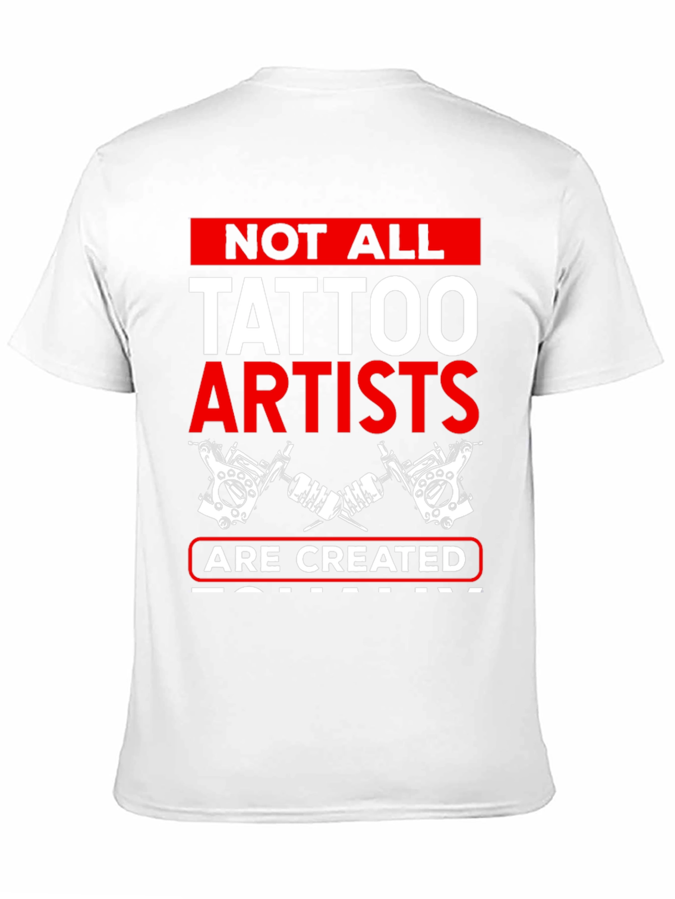 Tattoo Artist Graphic Tee - Black Cotton Blend T-Shirt