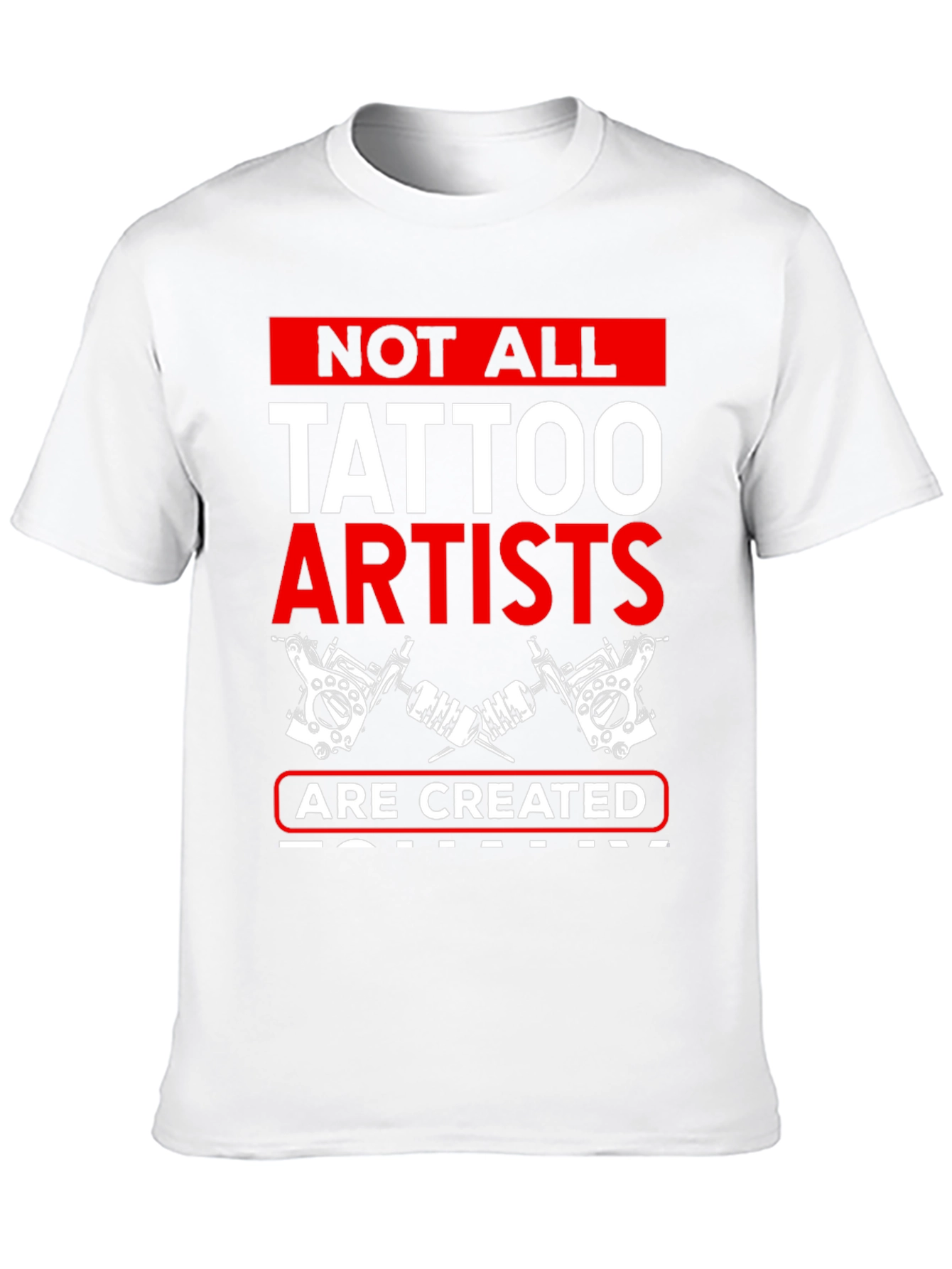 Tattoo Artist Graphic Tee - Black Cotton Blend T-Shirt