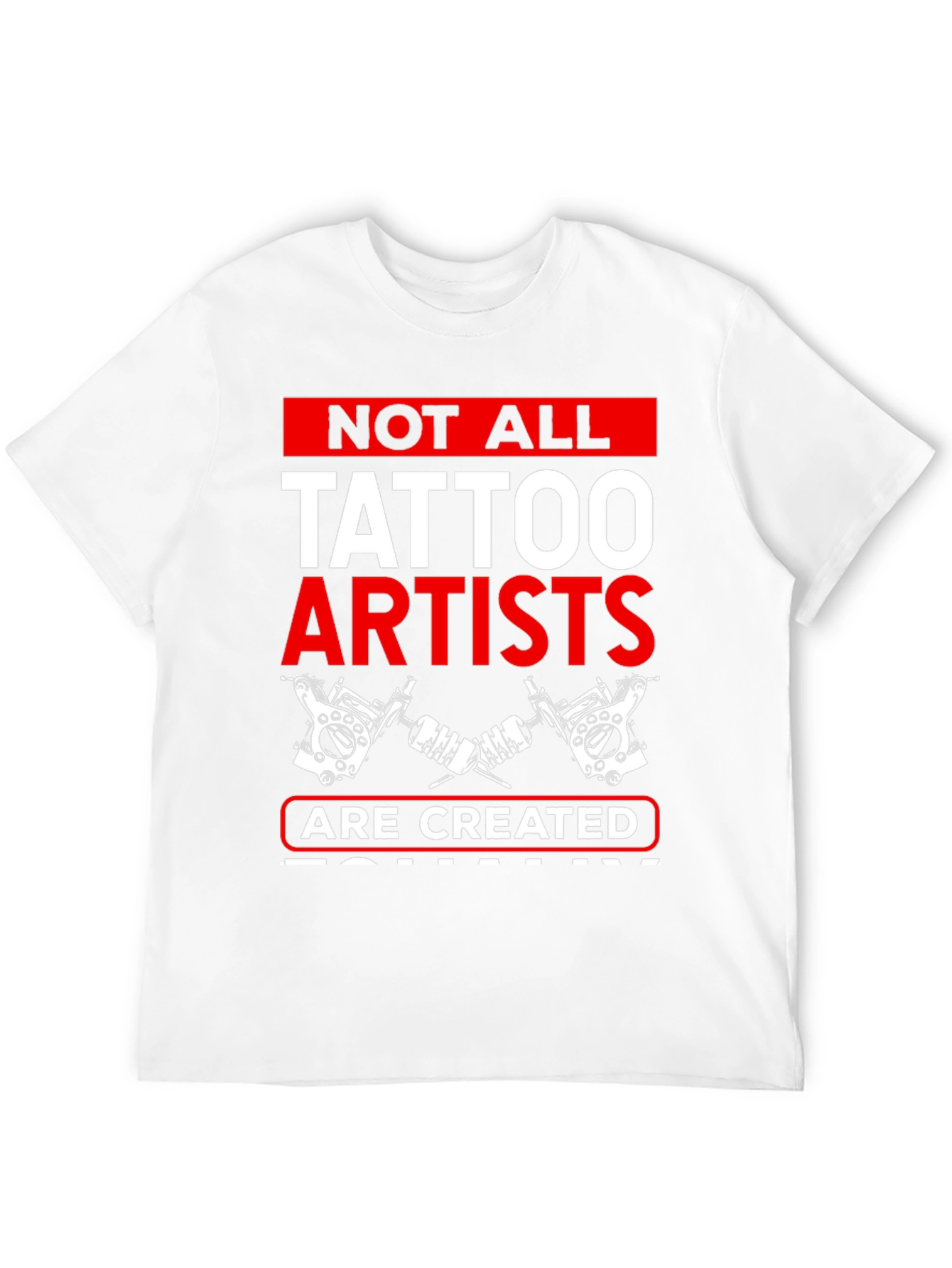Tattoo Artist Graphic Tee - Black Cotton Blend T-Shirt