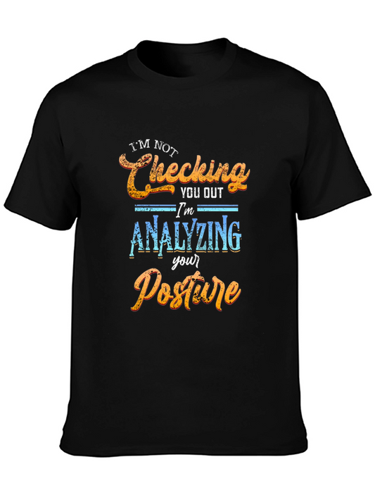 Funny Analyzing Posture Graphic T-Shirt