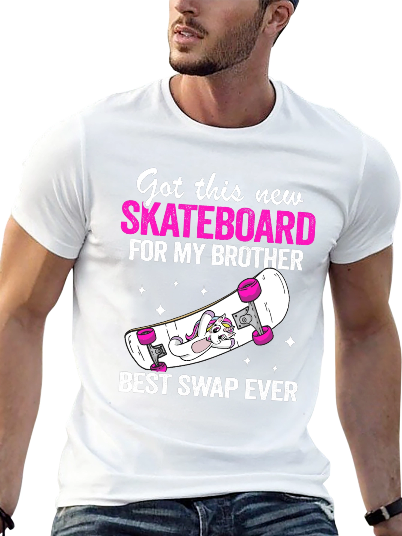 Skateboard Brother Graphic Tee - Best Swap Ever!