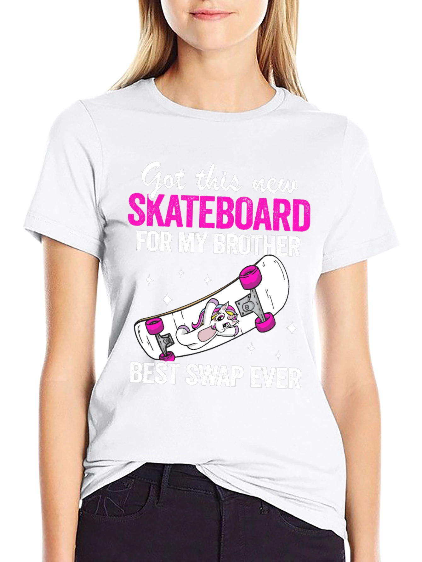 Skateboard Brother Graphic Tee - Best Swap Ever!
