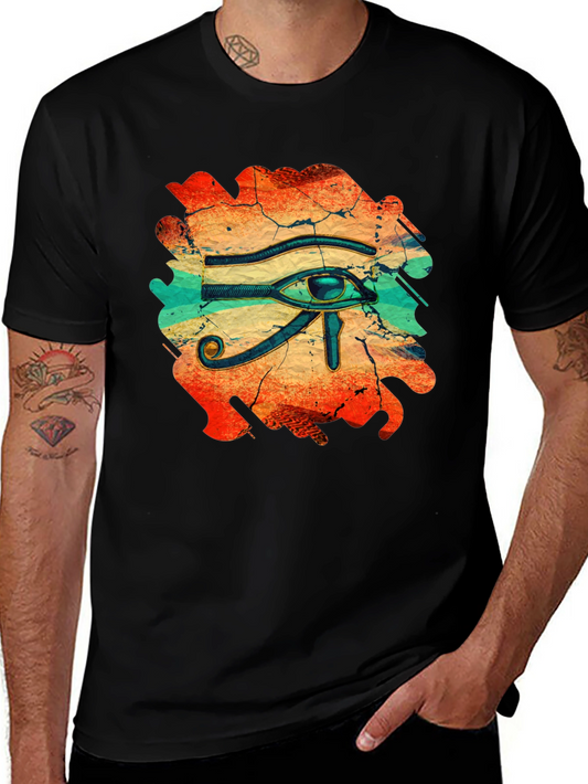 Eye of Horus Graphic T-Shirt - Retro Egyptian Design