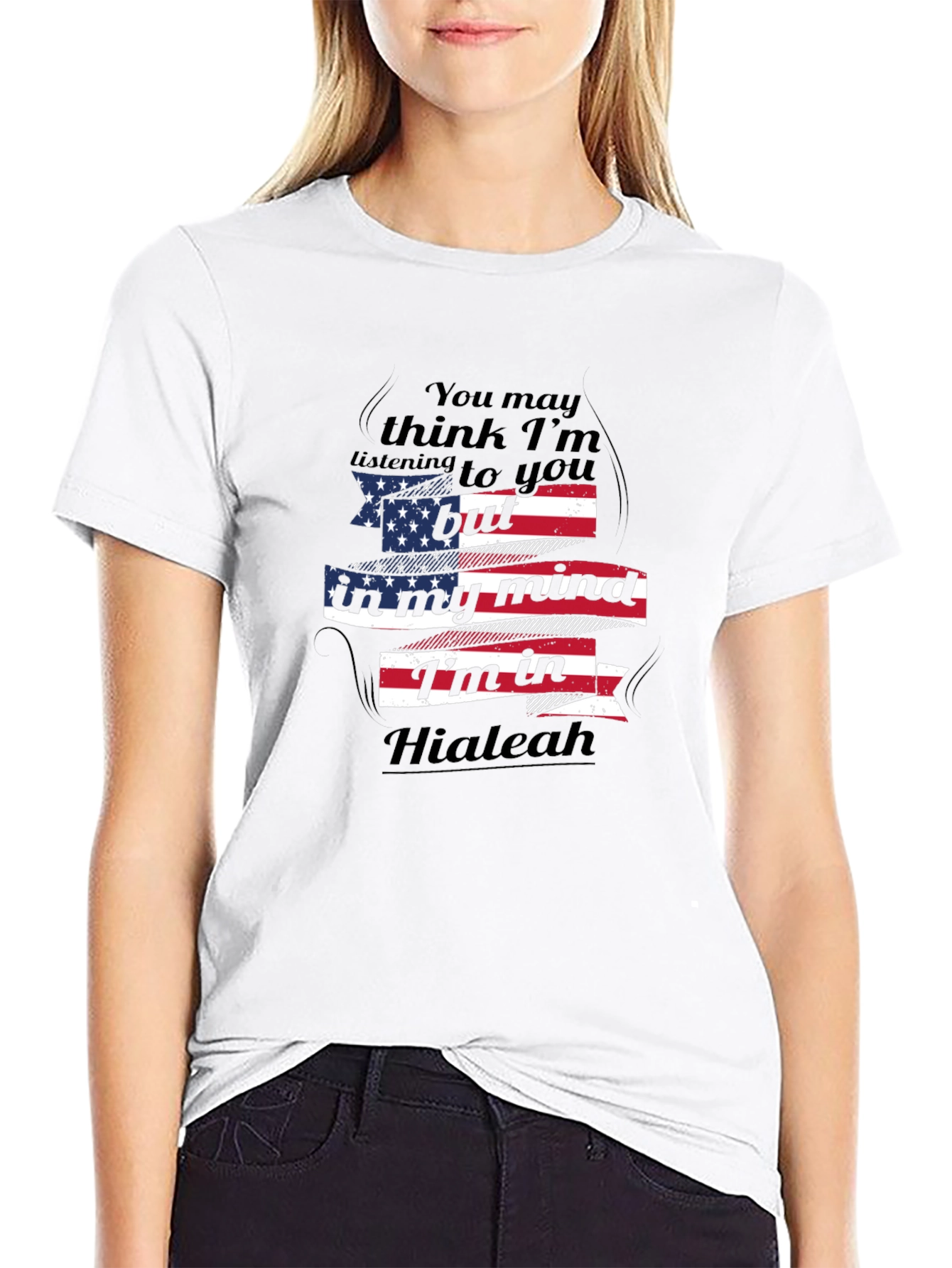 Hialeah Mind T-Shirt - American Flag Design
