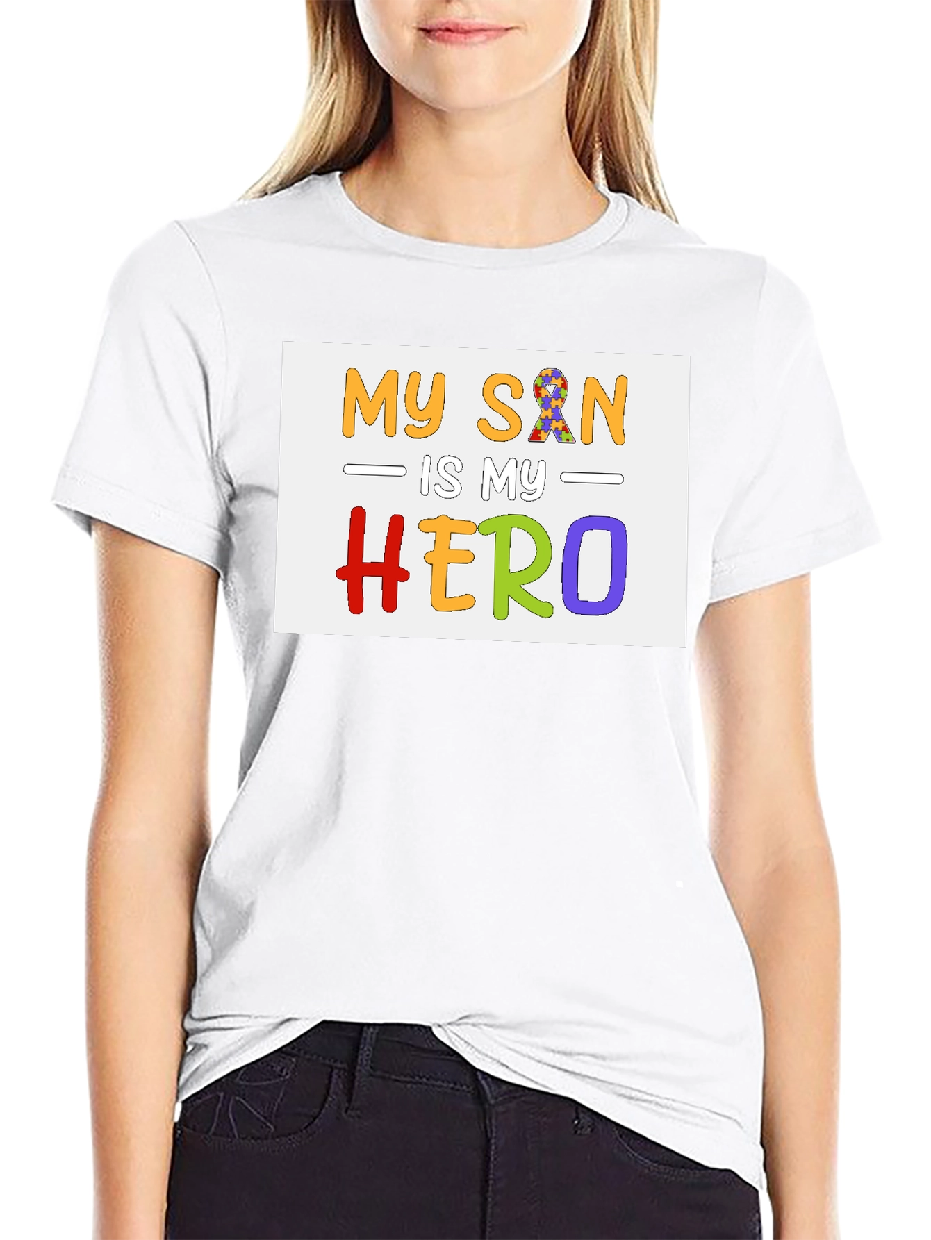 My Son Is My Hero Autism Awareness T-Shirt