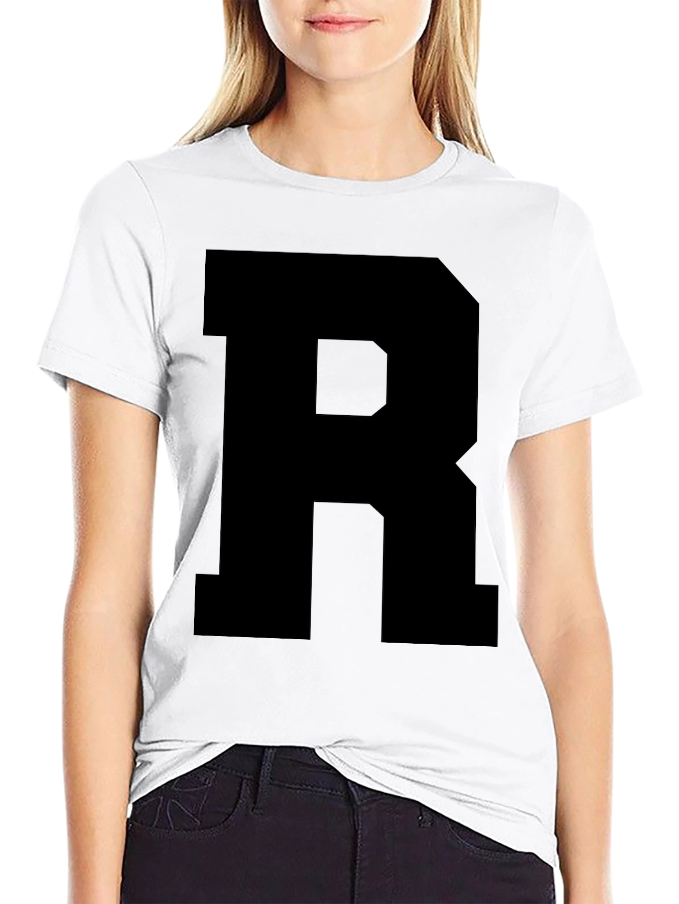 Bold R Graphic Tee - Casual Style
