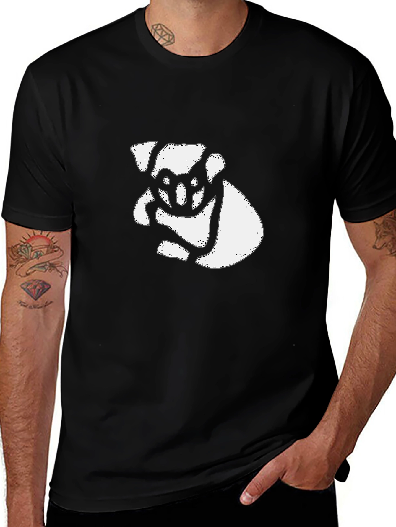 Koala Graphic Tee - Modern Black T-Shirt