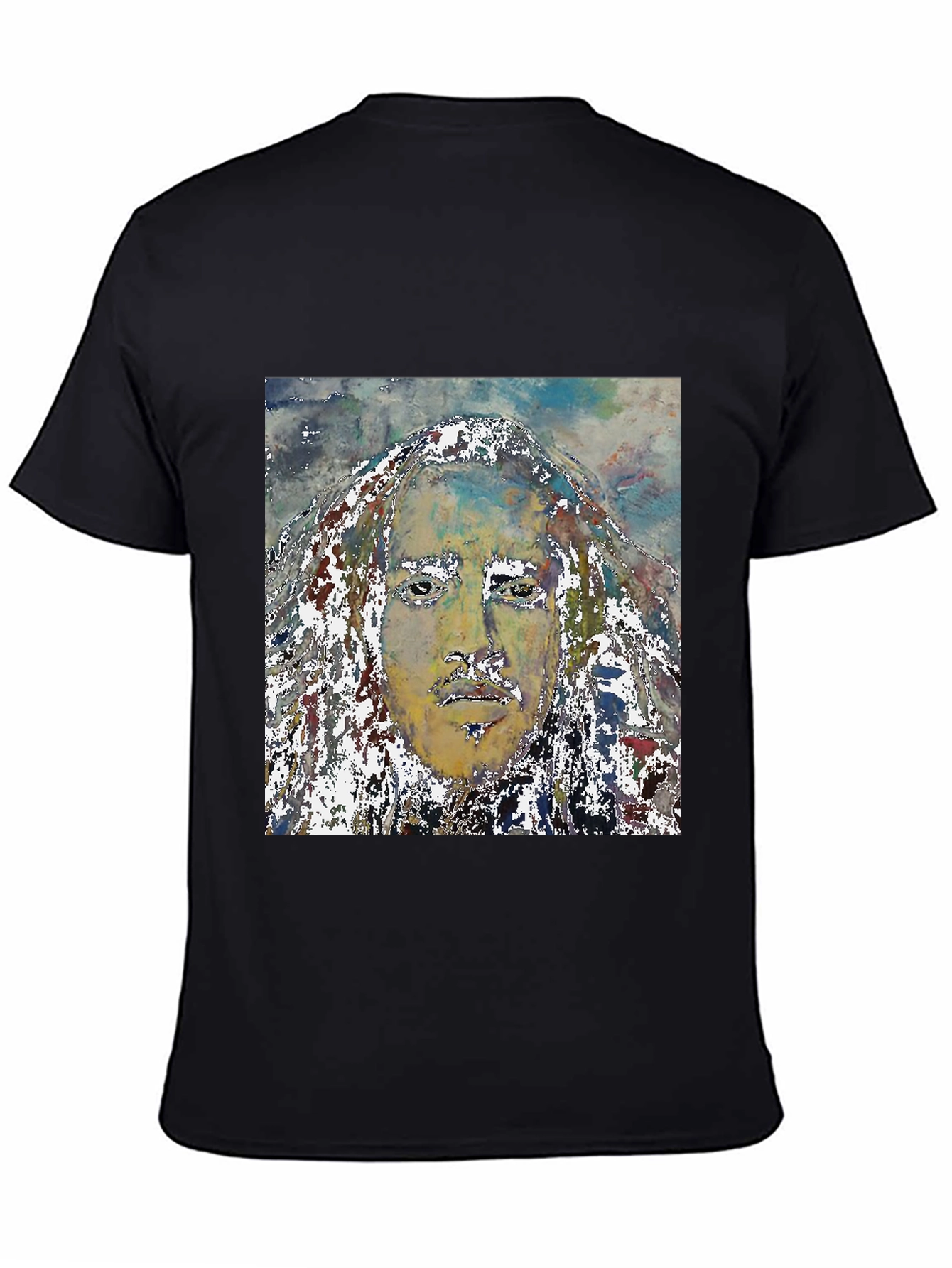 Abstract Face Graphic T-Shirt