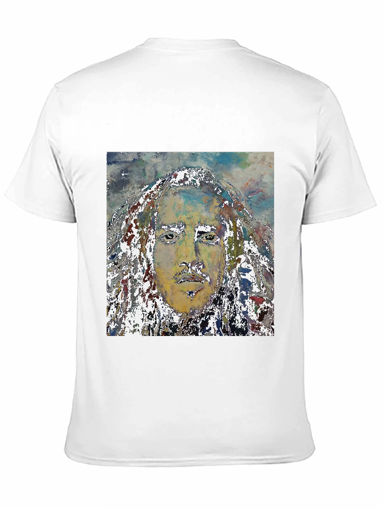 Abstract Face Graphic T-Shirt