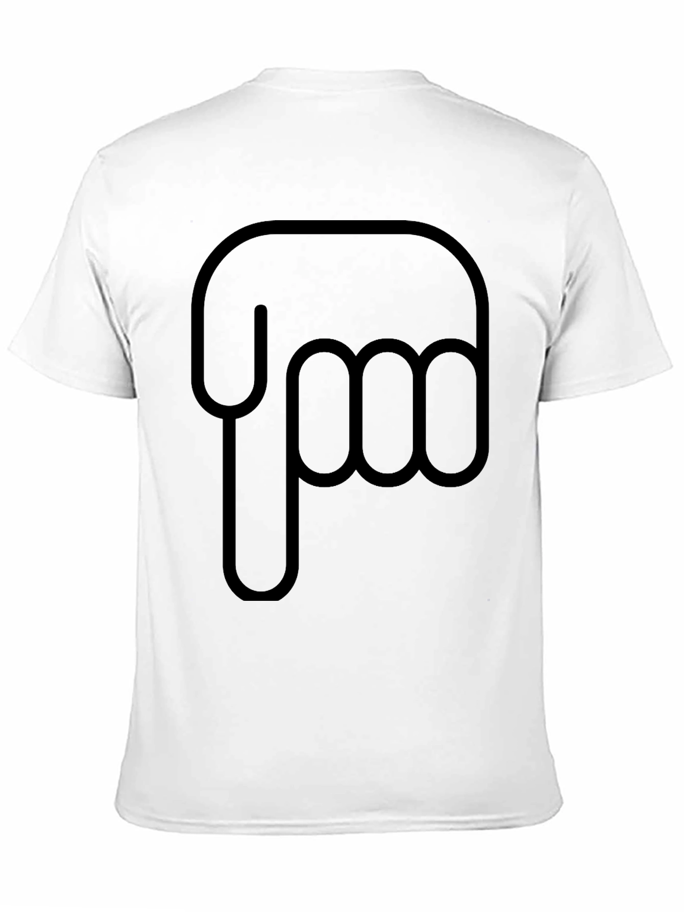 Pointing Finger Graphic Black T-Shirt