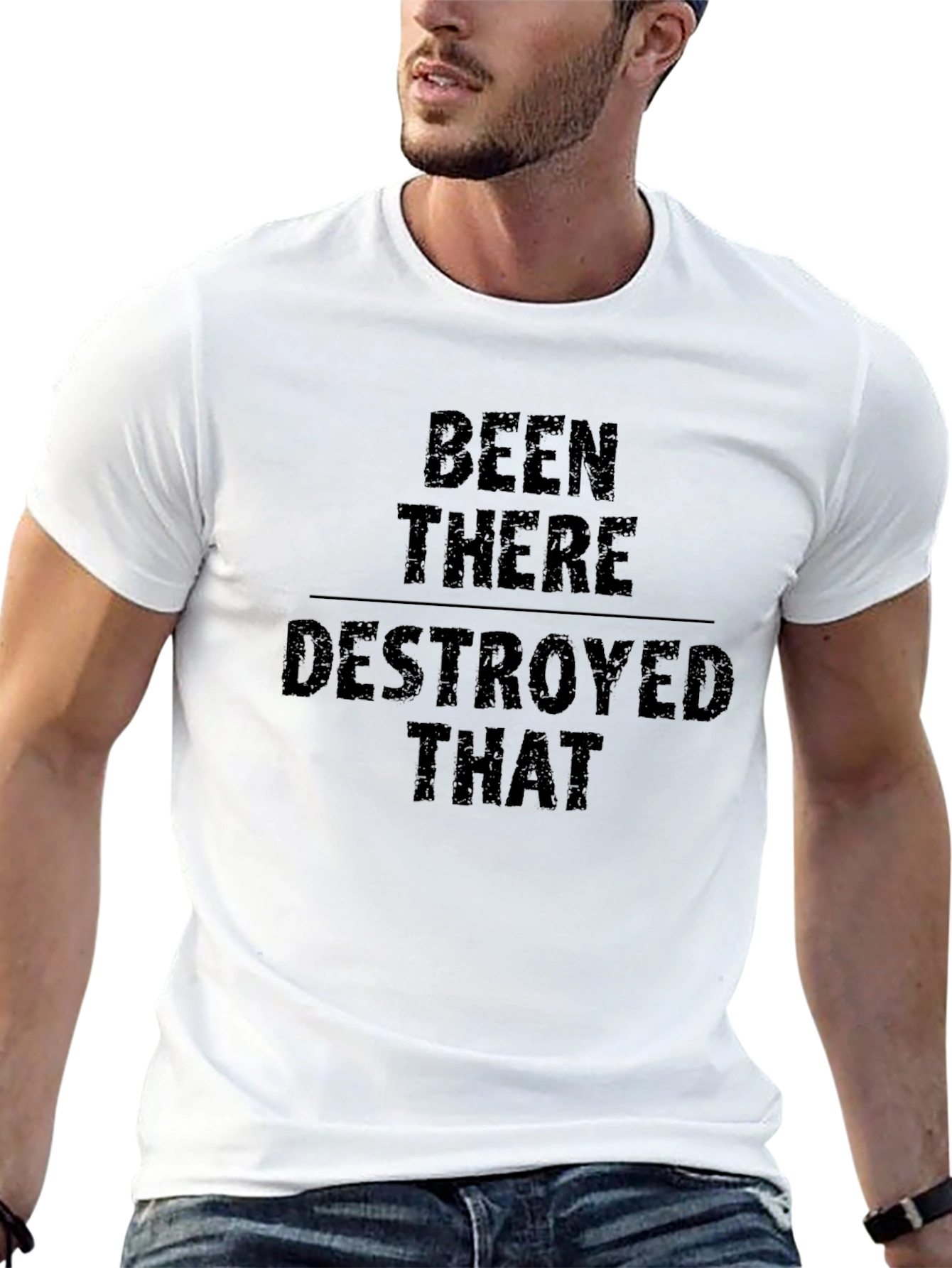 Been There Destroyed That Black Graphic T-Shirt