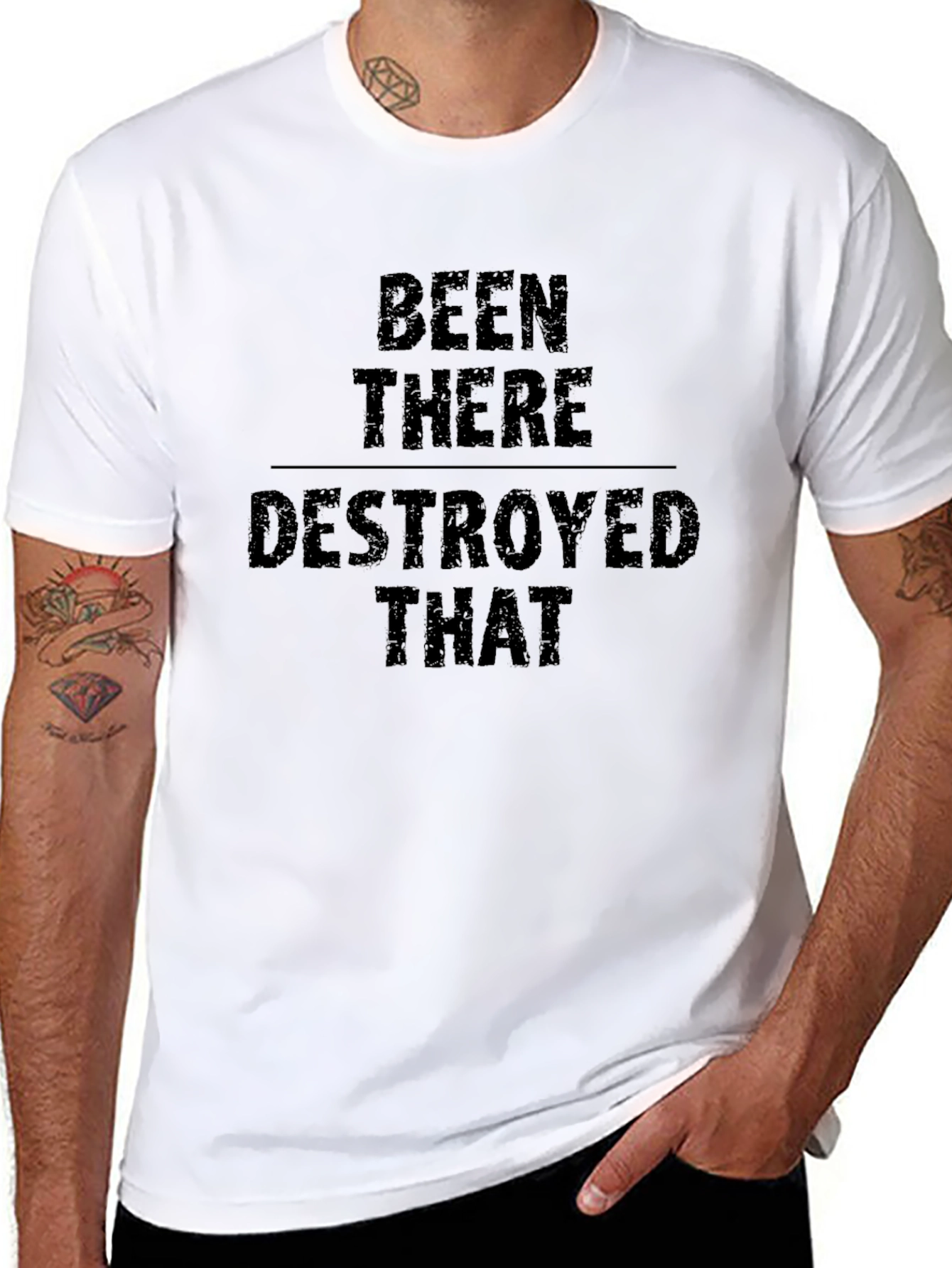 Been There Destroyed That Black Graphic T-Shirt