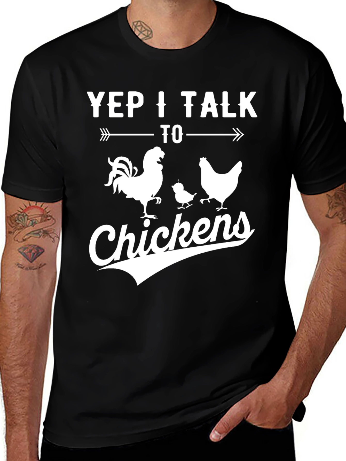 Yep I Talk to Chickens T-Shirt