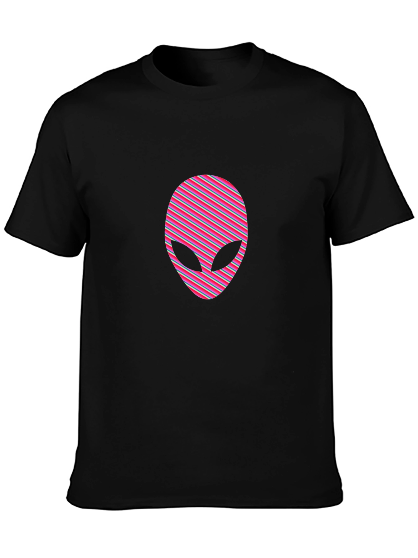 Retro Alien Graphic Tee - Black