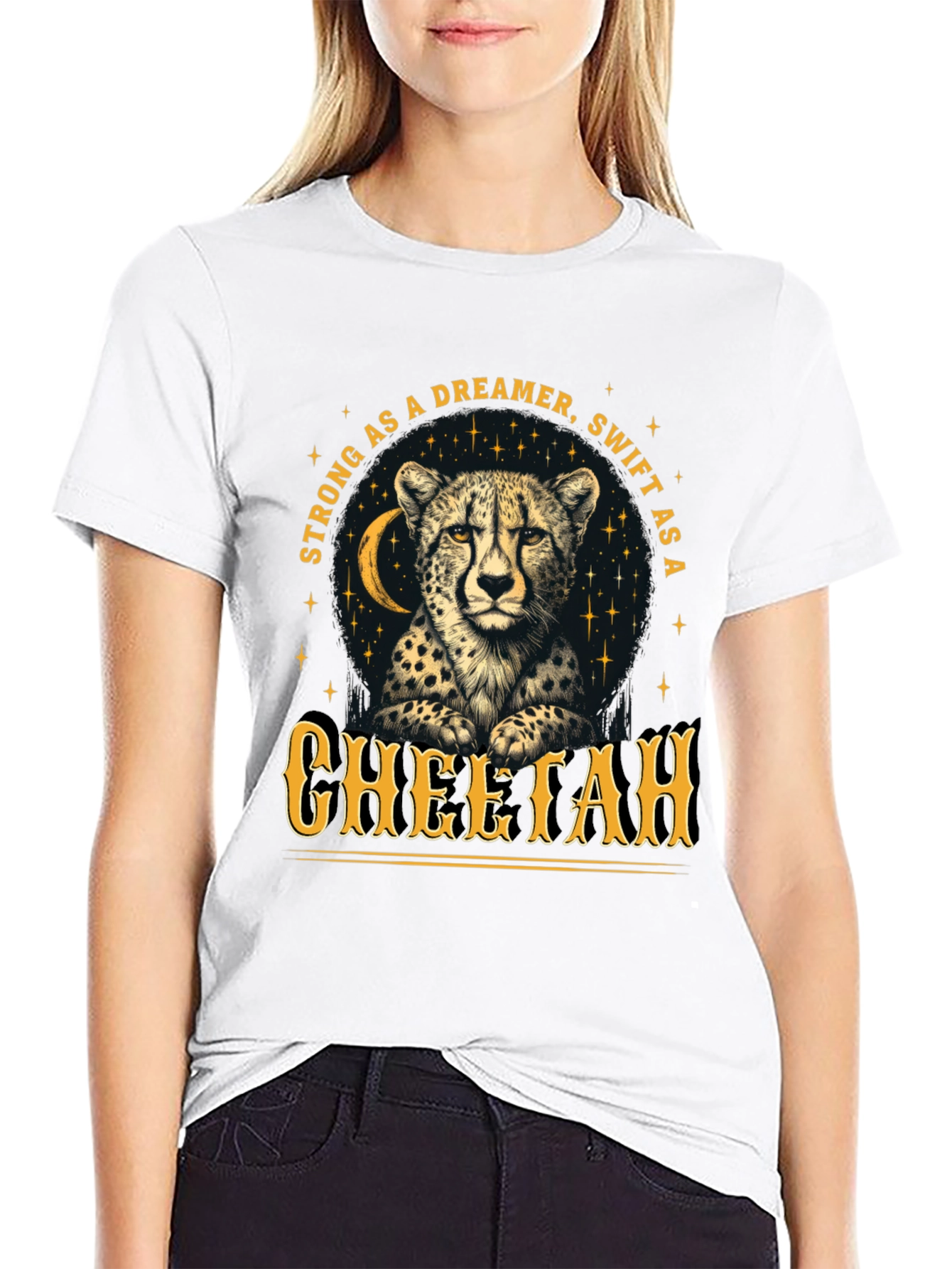 Cheetah Dreamer T-Shirt - Strong & Swift Wildlife Tee