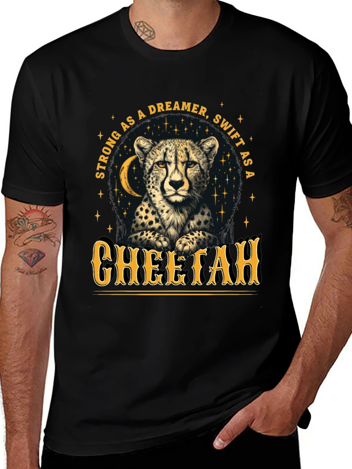 Cheetah Dreamer T-Shirt - Strong & Swift Wildlife Tee