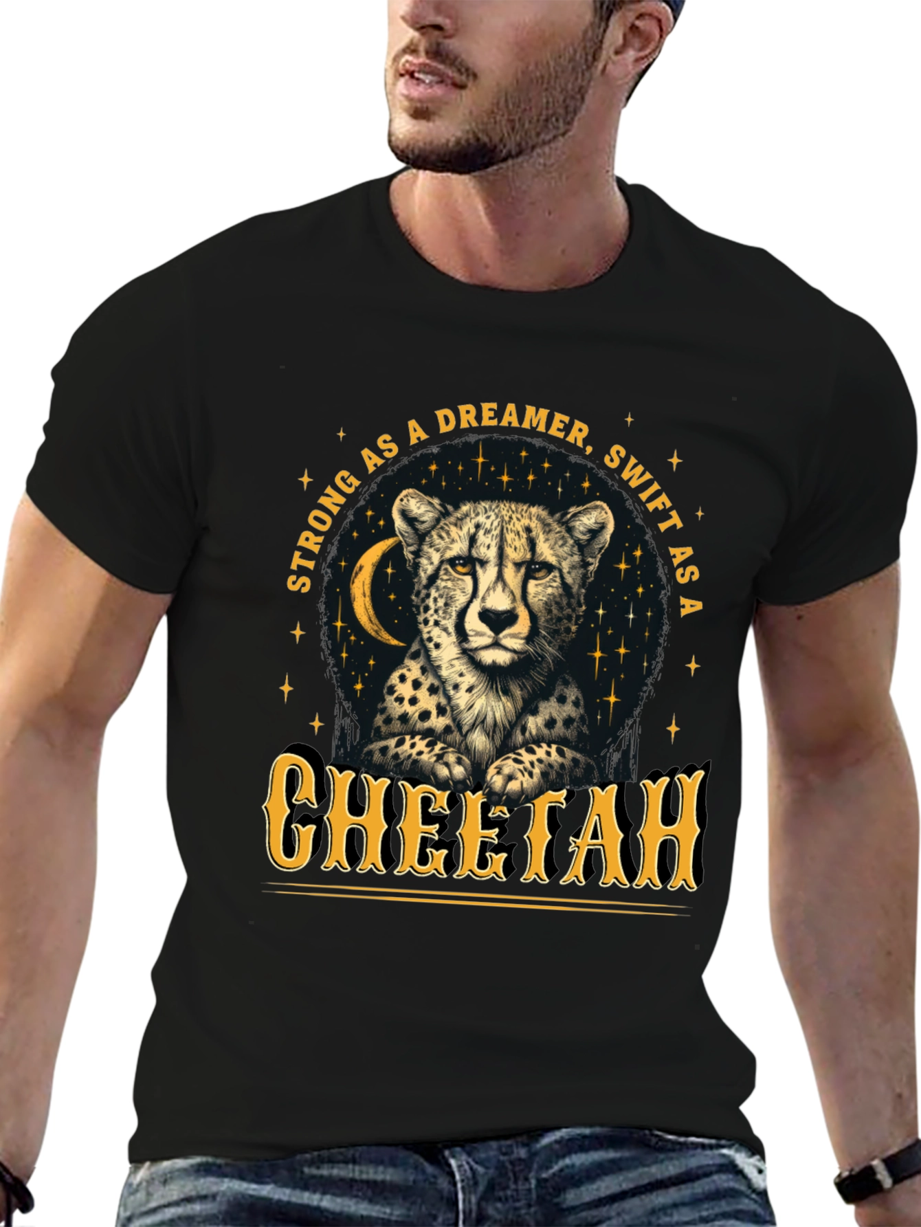 Cheetah Dreamer T-Shirt - Strong & Swift Wildlife Tee