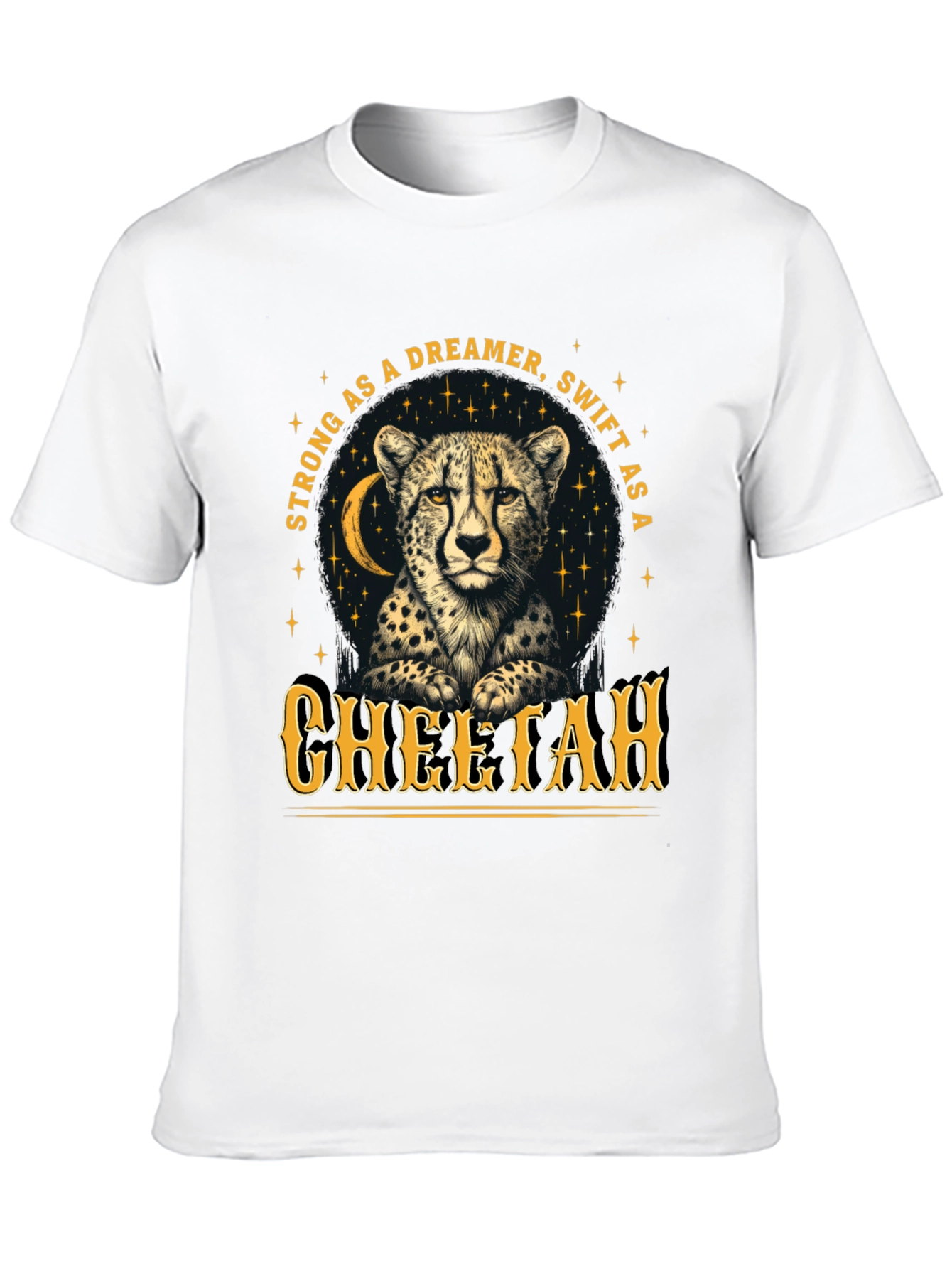 Cheetah Dreamer T-Shirt - Strong & Swift Wildlife Tee