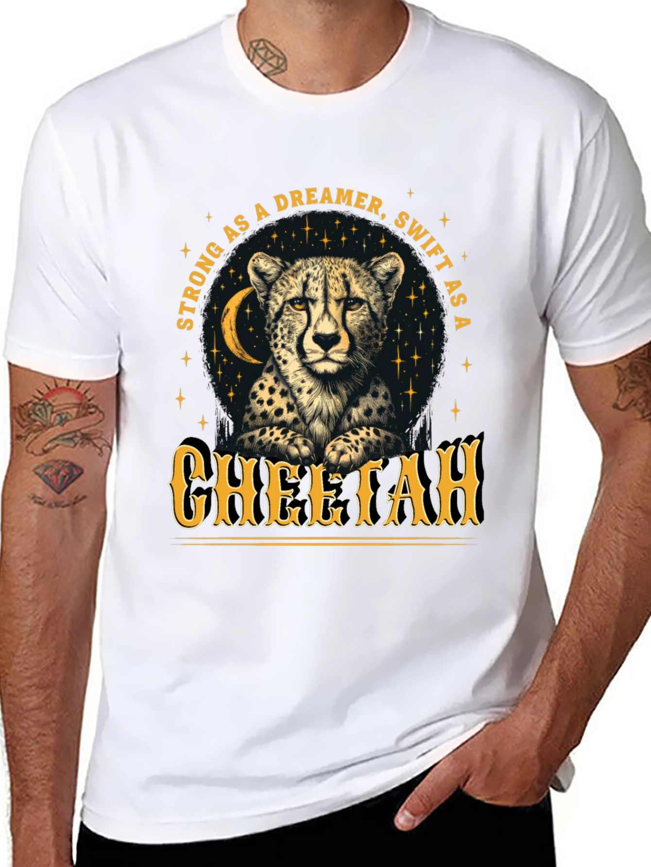 Cheetah Dreamer T-Shirt - Strong & Swift Wildlife Tee