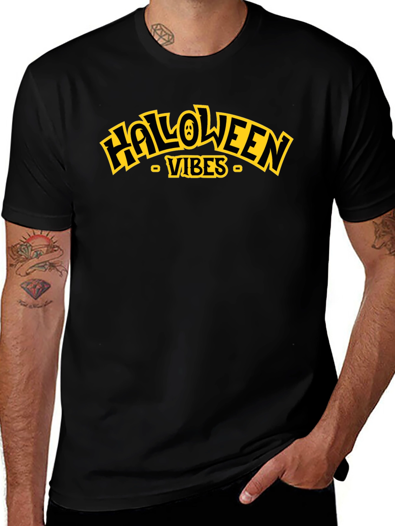 Halloween Vibes Black T-Shirt