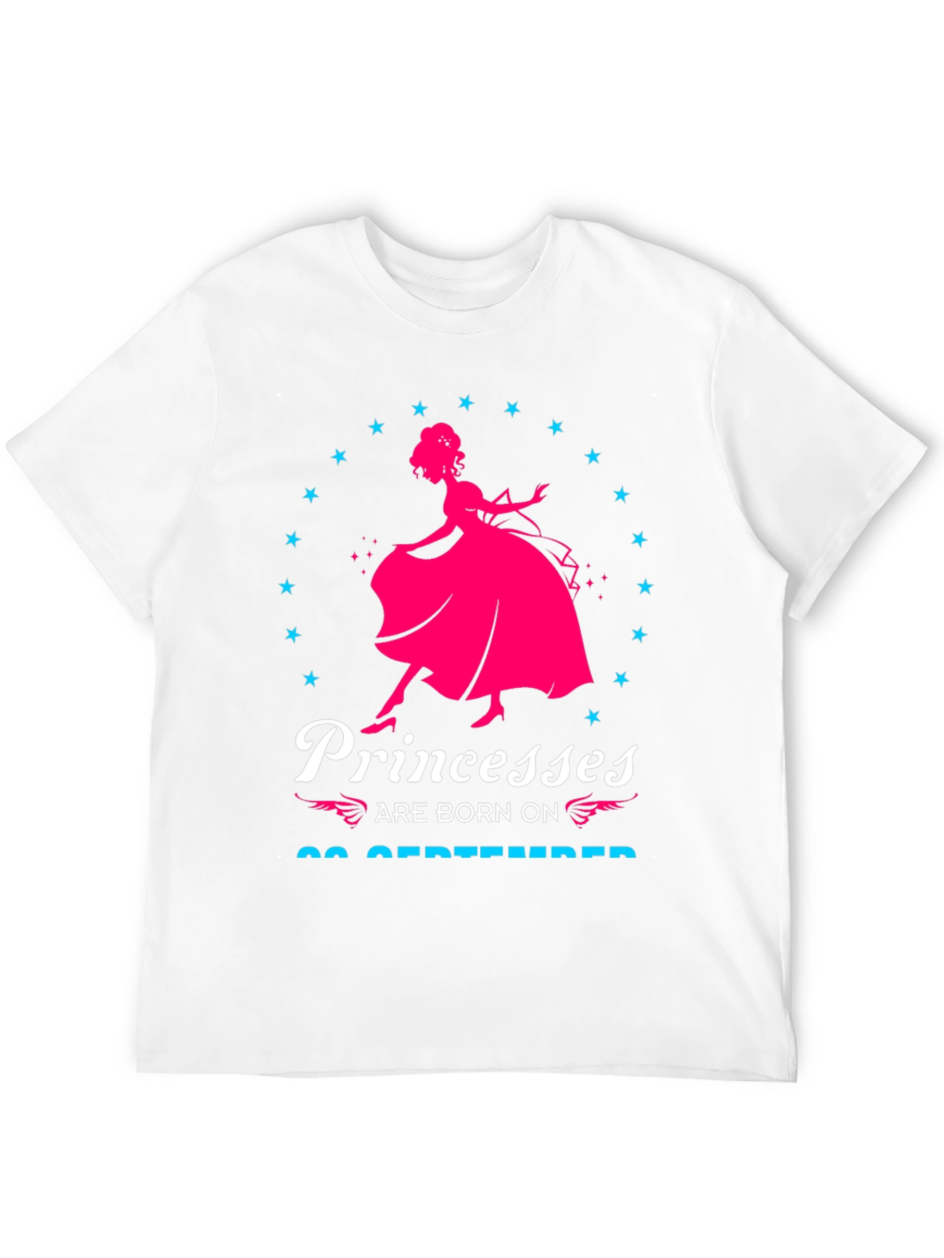 Princesses Born In September Black T-Shirt