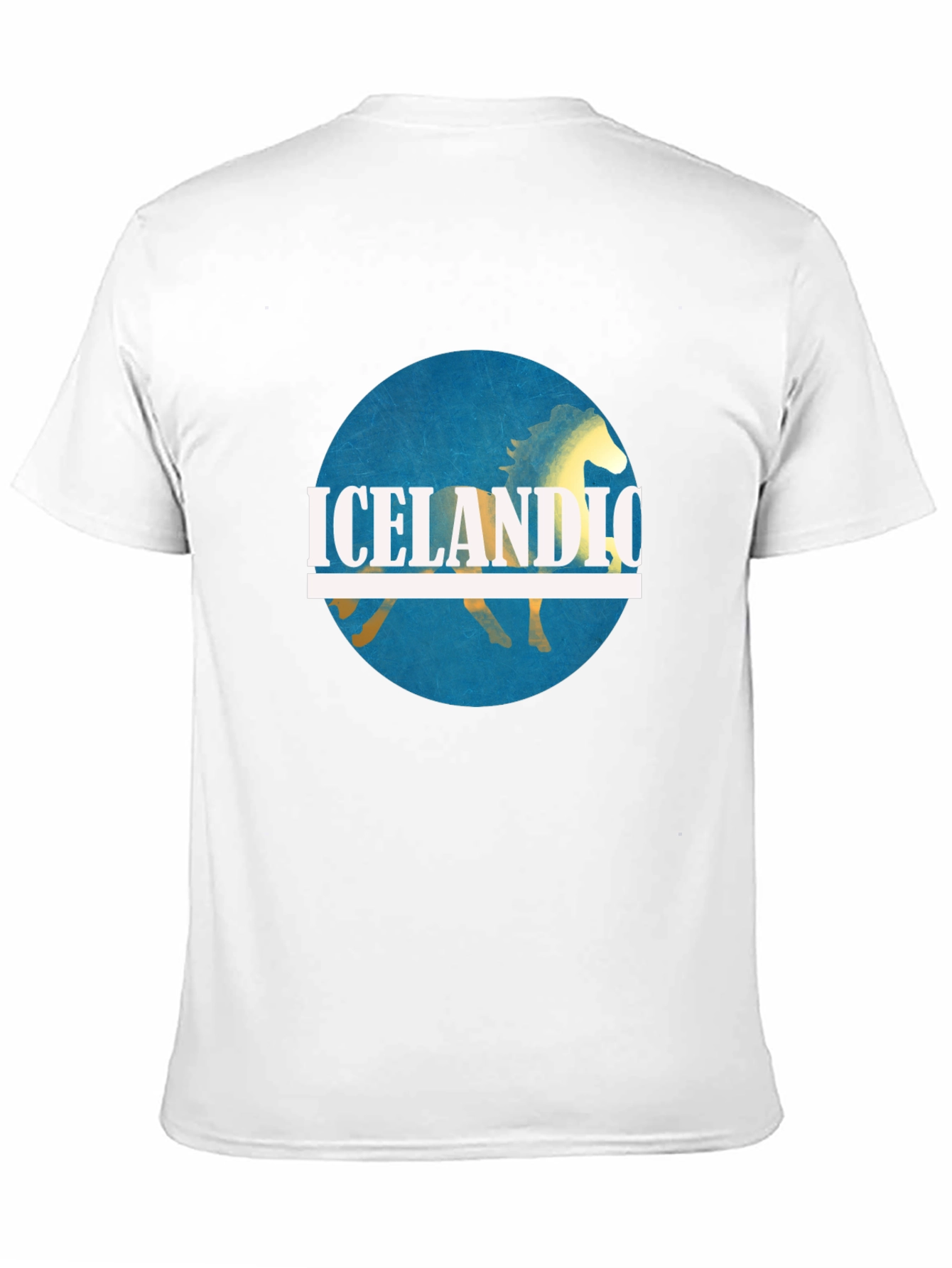 Icelandic Horse Graphic Tee - Black Cotton Shirt