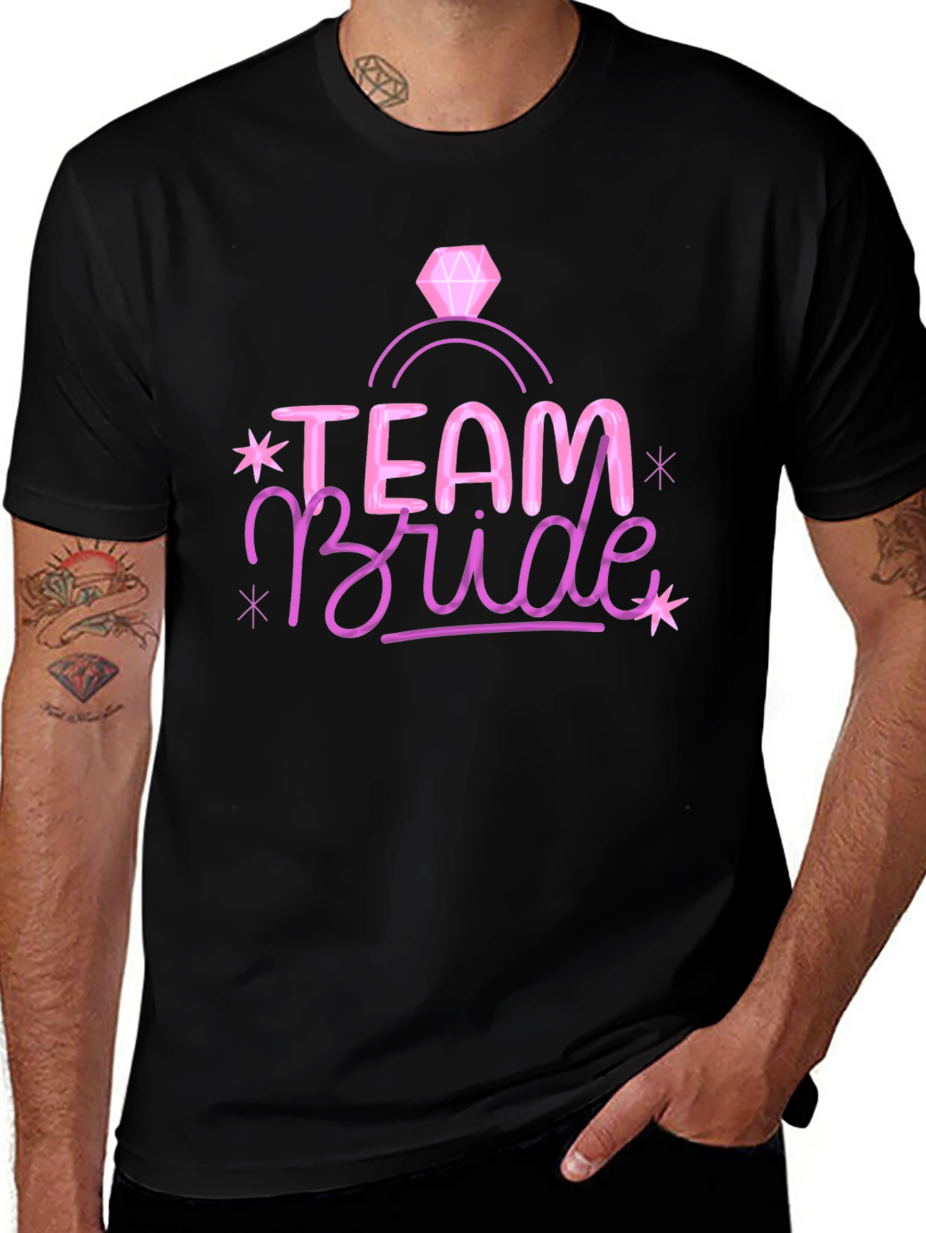 Team Bride Graphic Tee - Bachelorette Party Fun