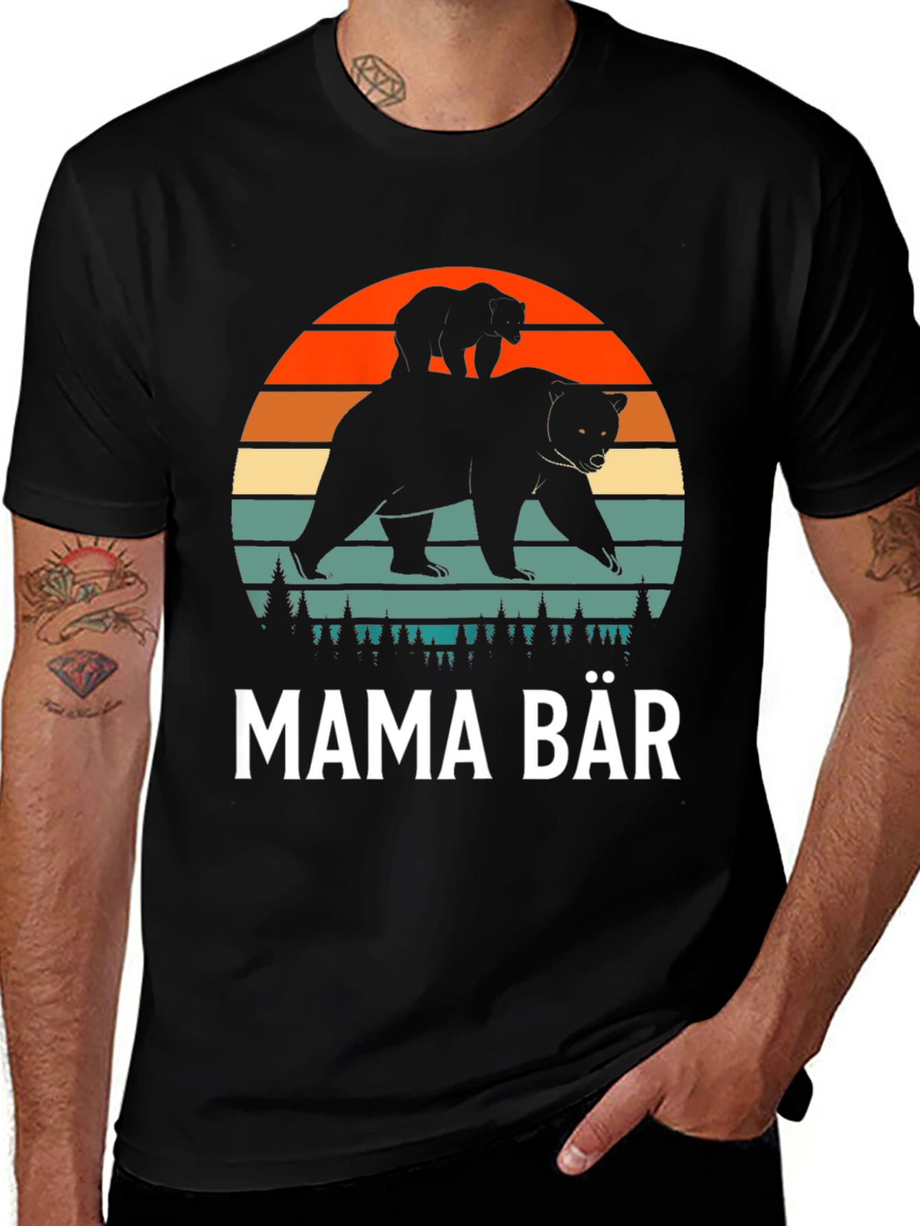 Mama Bear T-Shirt - Graphic Tee For Mom