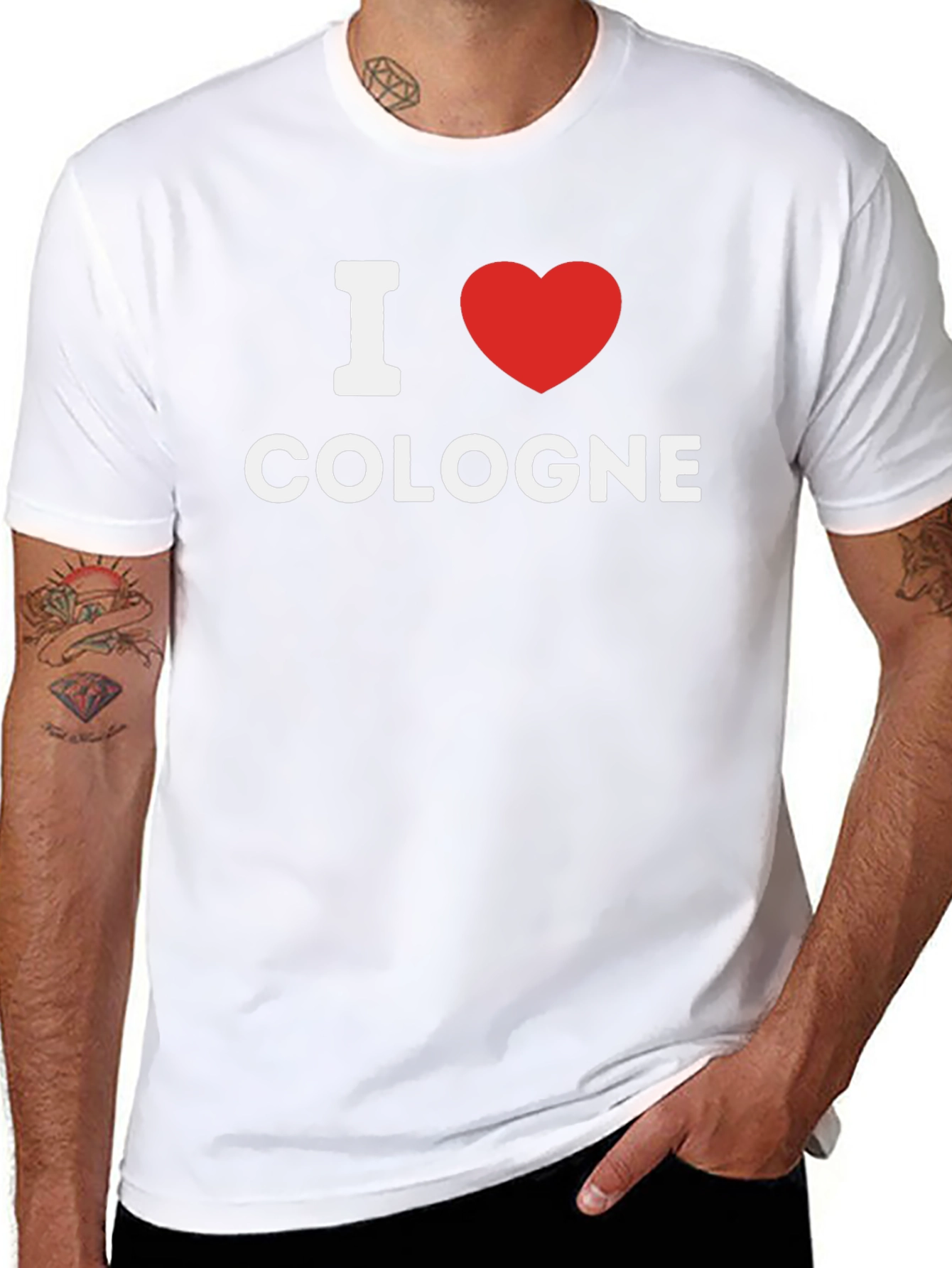 I Heart Cologne Graphic Tee - Black