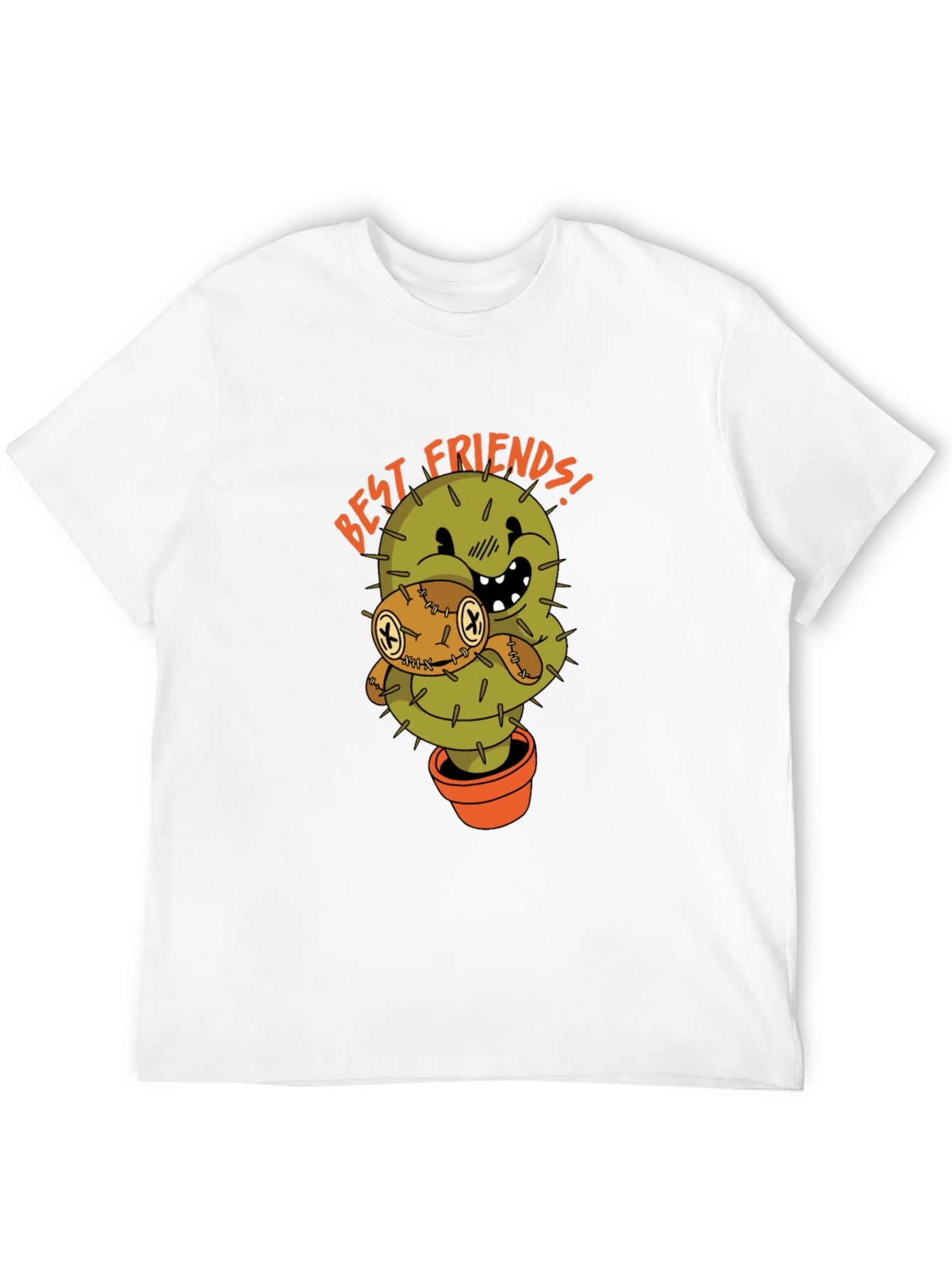 Cactus Best Friends Graphic Tee - Unisex Black T-Shirt