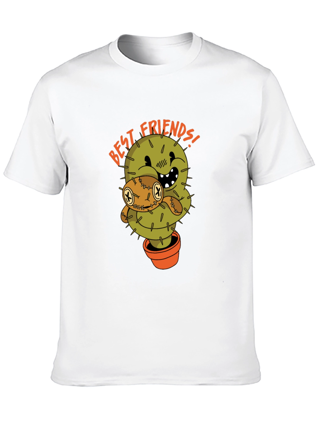 Cactus Best Friends Graphic Tee - Unisex Black T-Shirt