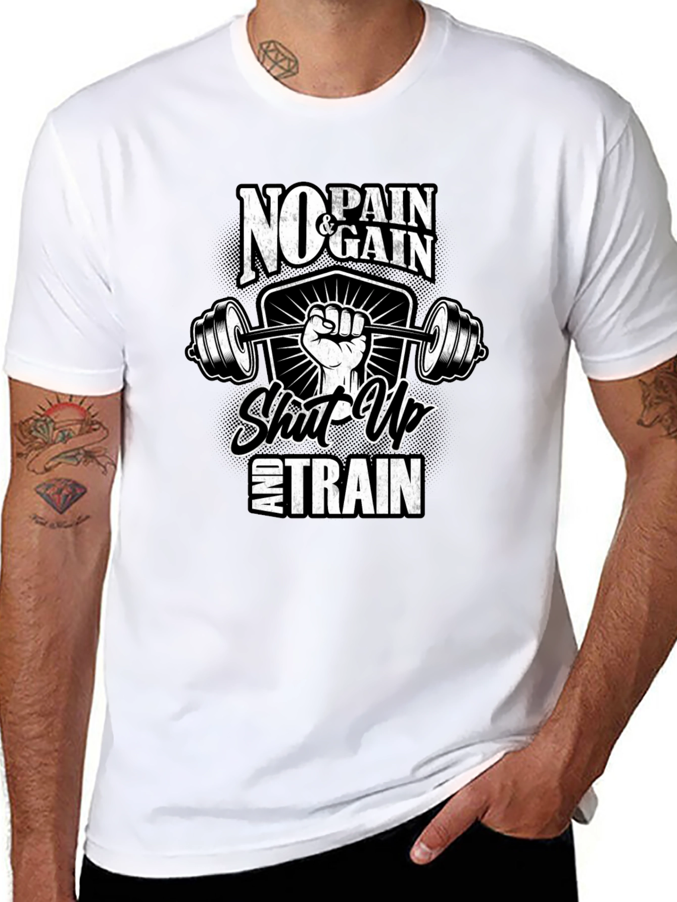 No Pain No Gain Gym Workout T-Shirt