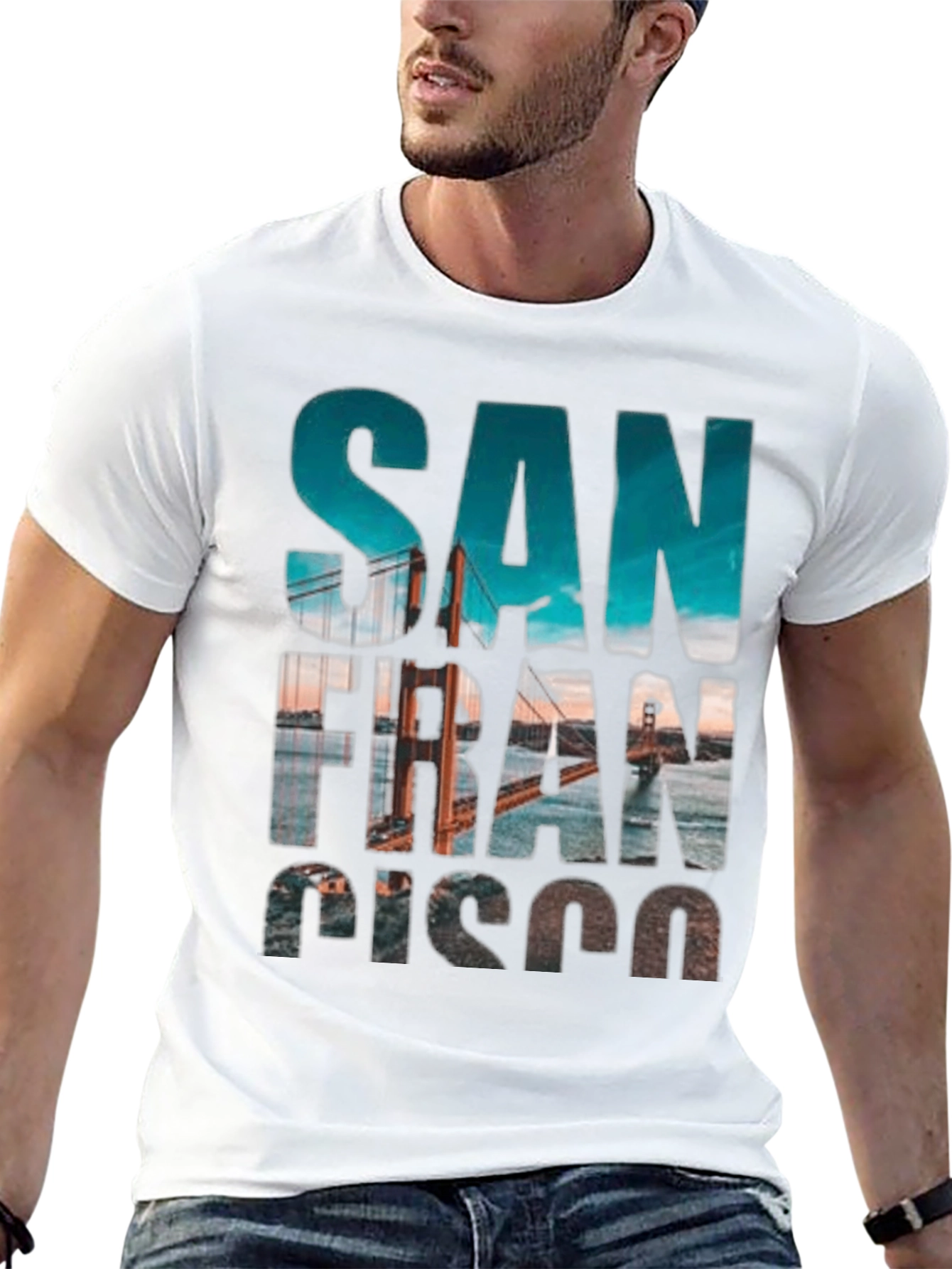 San Francisco Graphic Print T-Shirt - Black