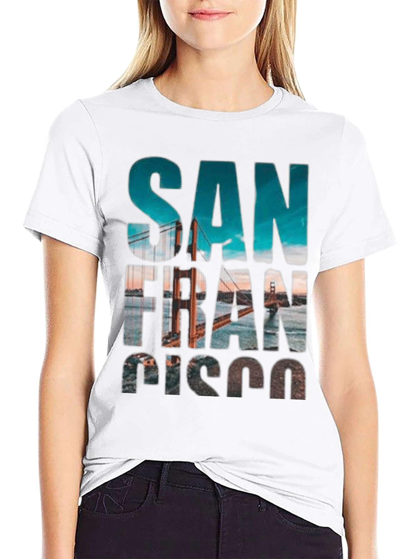 San Francisco Graphic Print T-Shirt - Black