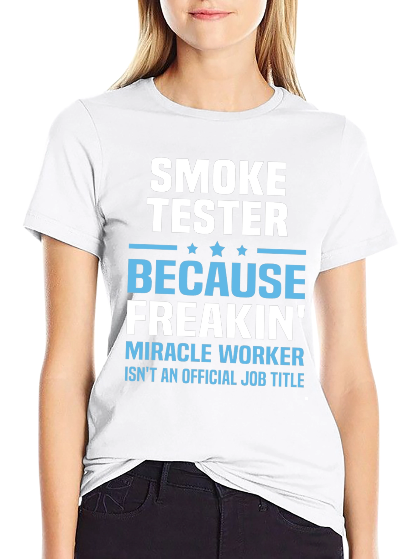 Funny Smoke Tester Job Title T-Shirt