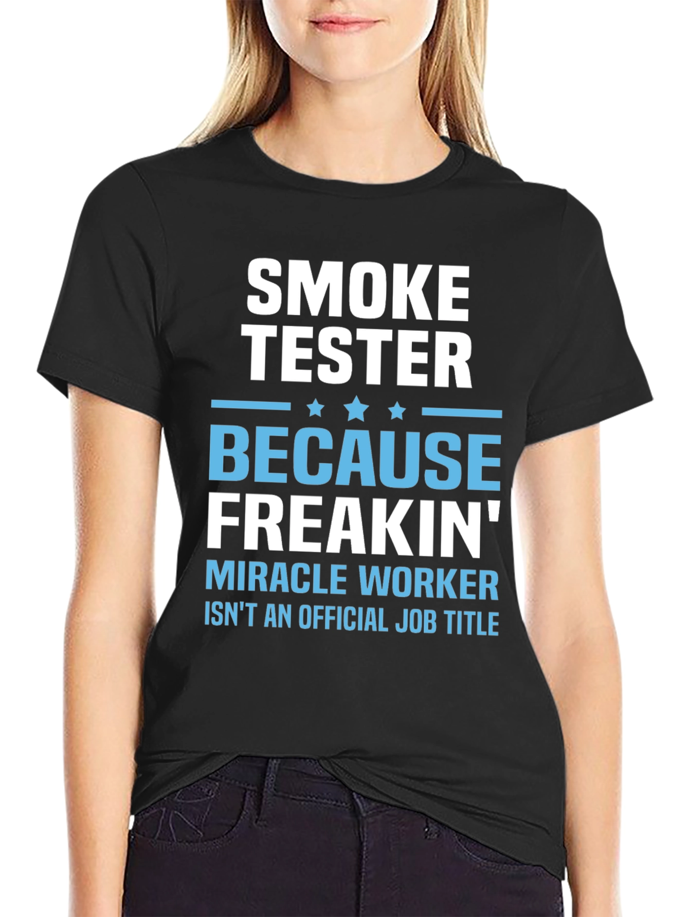 Funny Smoke Tester Job Title T-Shirt