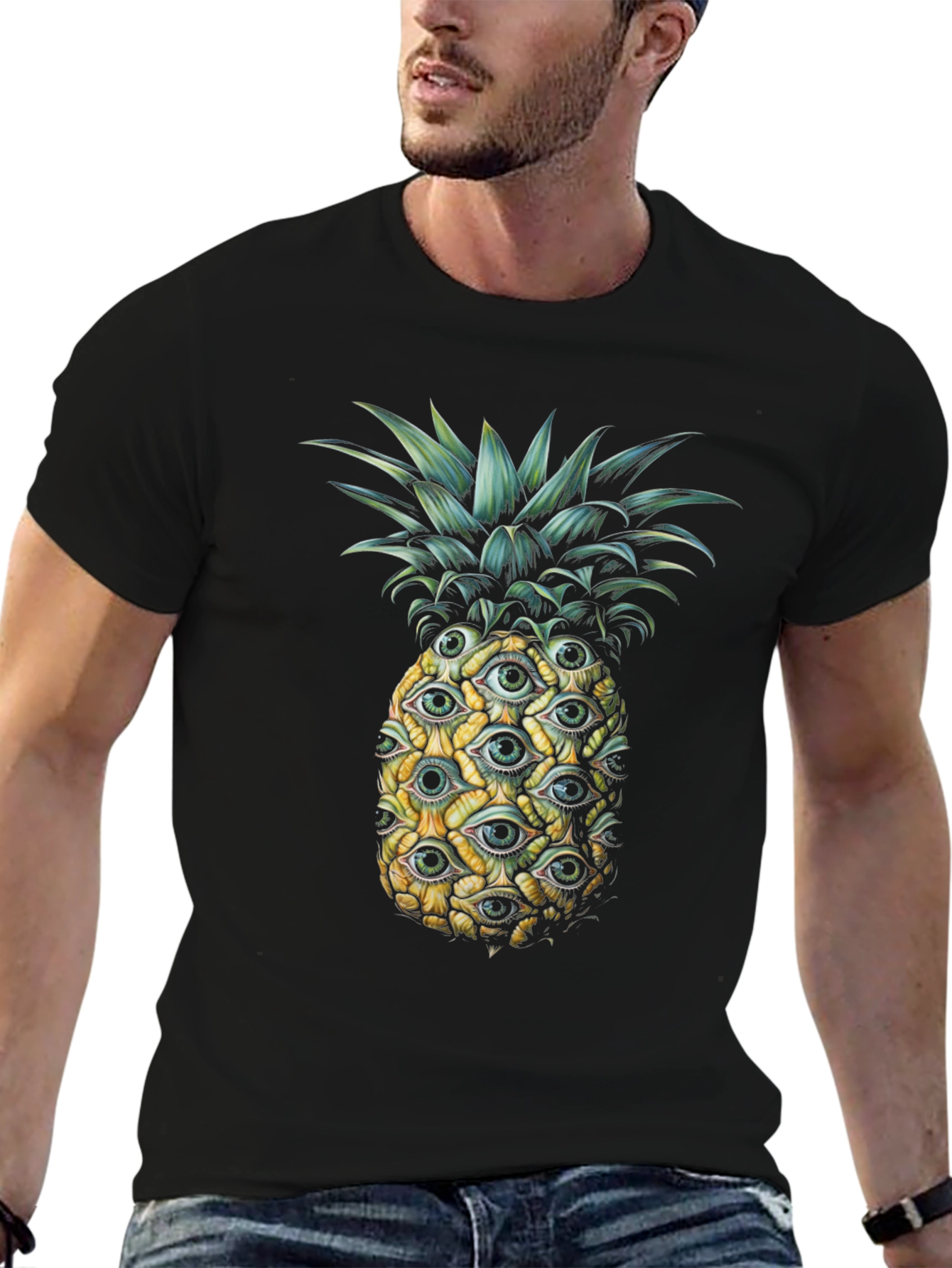 Eye-Catching Pineapple Graphic Tee - Unique Design