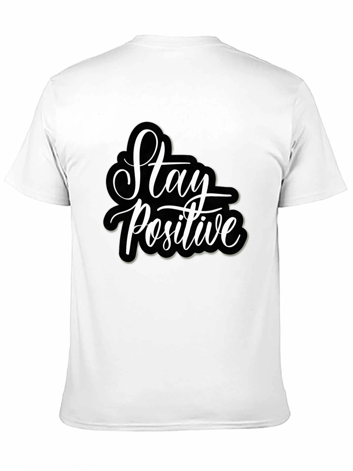 Stay Positive Graphic Tee - Black