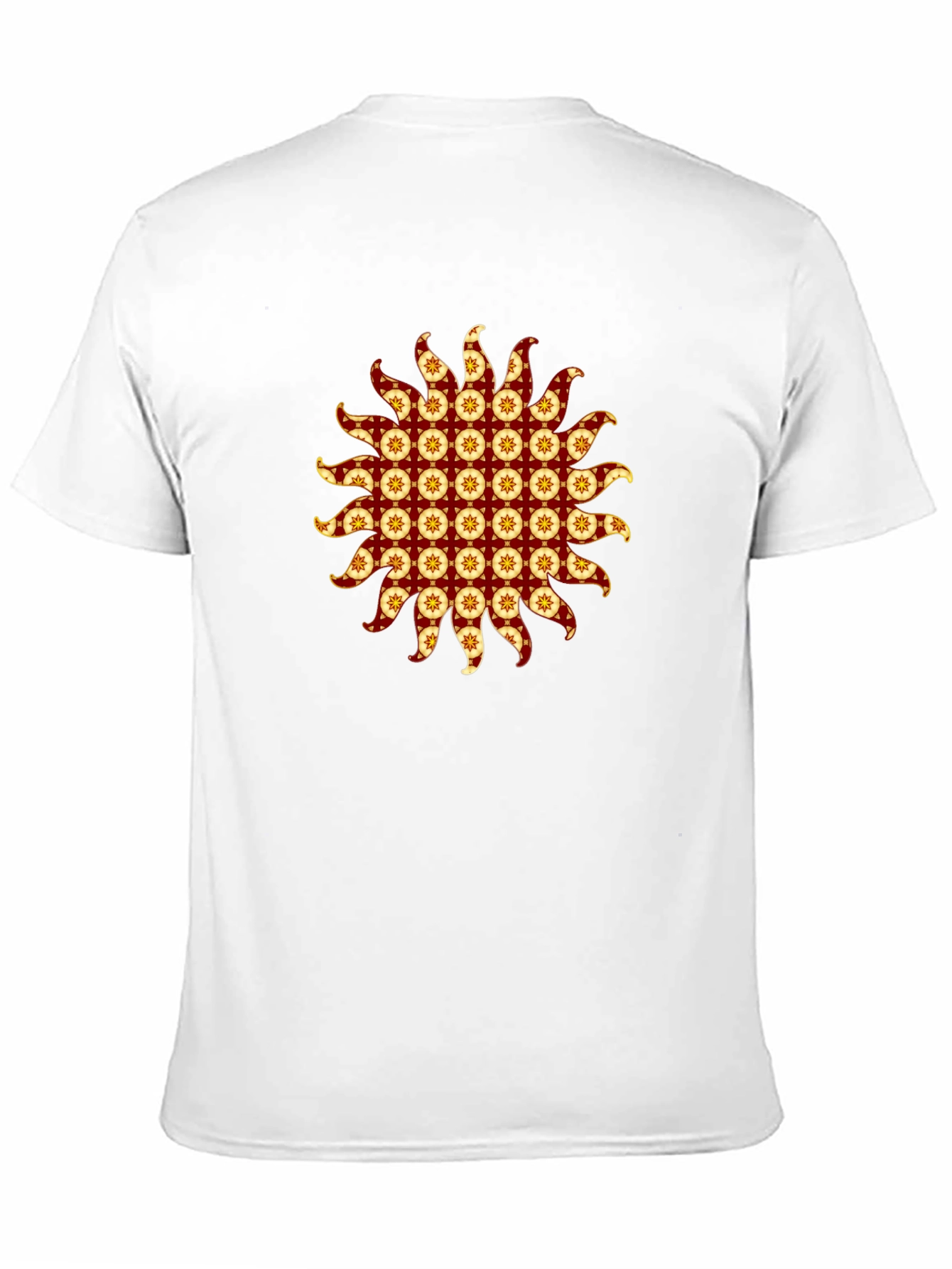 Stylish Black T-Shirt with Sunburst Graphic
