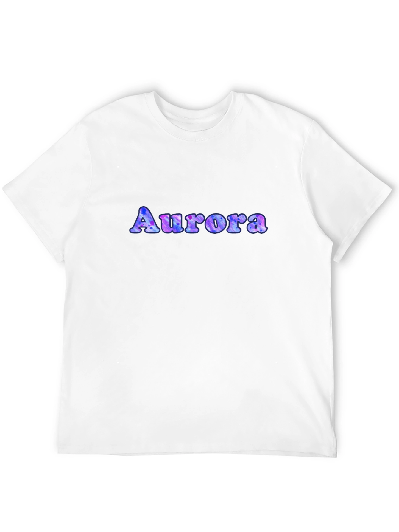 Aurora Tie-Dye Print T-Shirt - Mens Black Tee